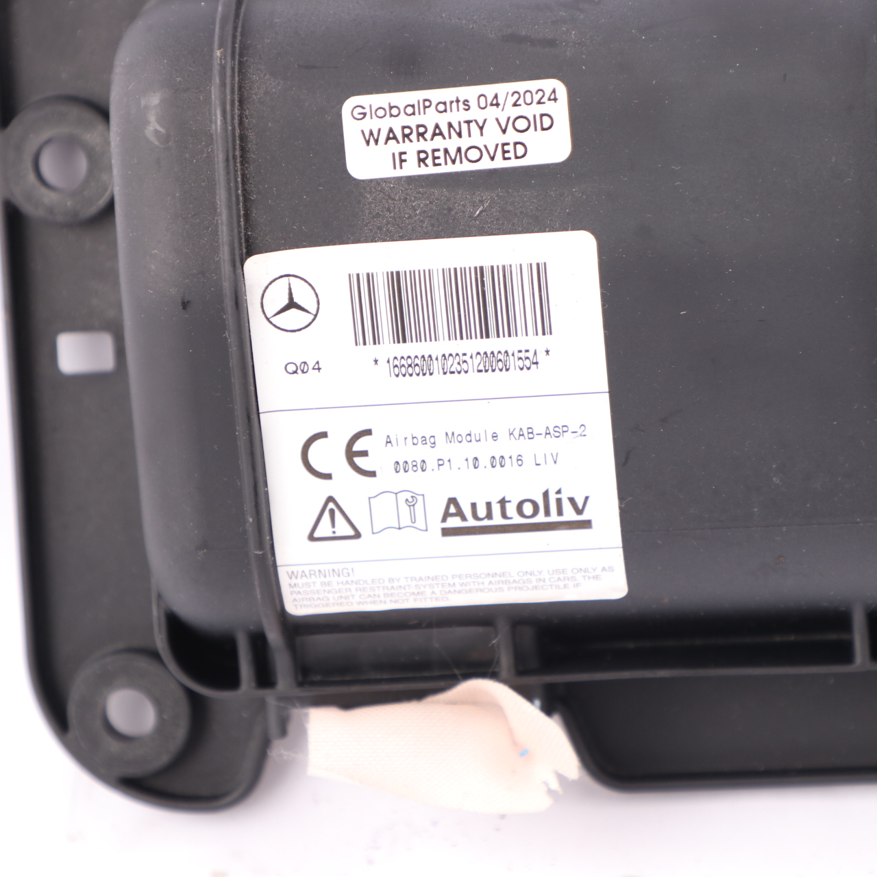 Mercedes W166 Tableau de bord Protection Genoux Avant Module Air A1668600102