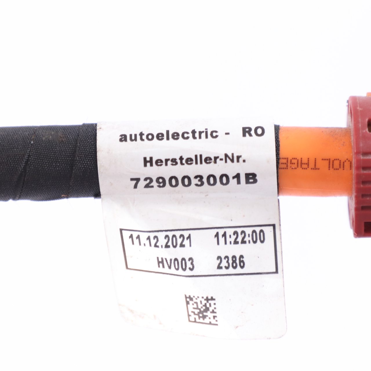 Mercedes EQA H243 Convertisseur haute tension Câble de chauffage A2435406219