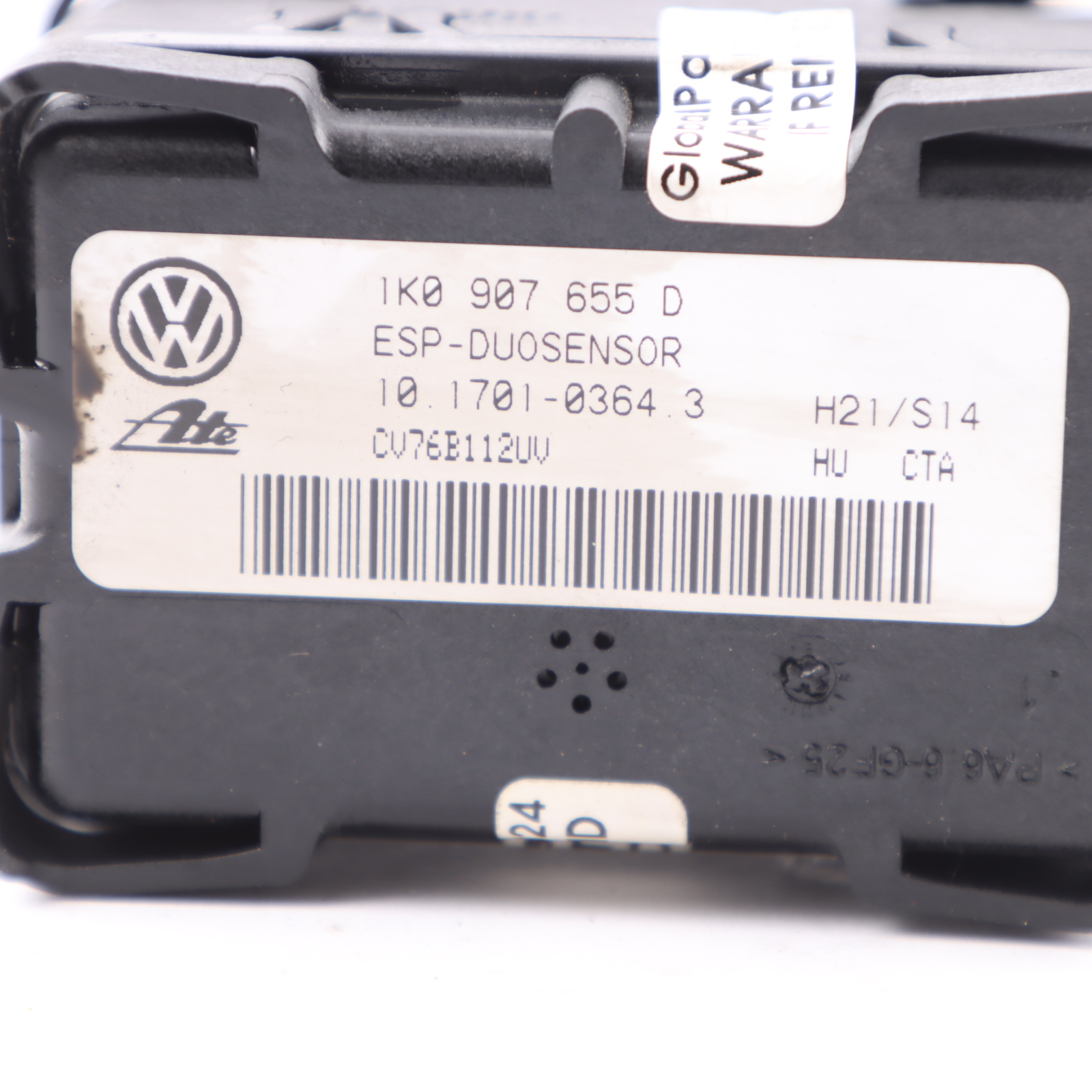 VW Touran 1T Yaw Capteur ESP Module de taux de rotation 1K0907655D