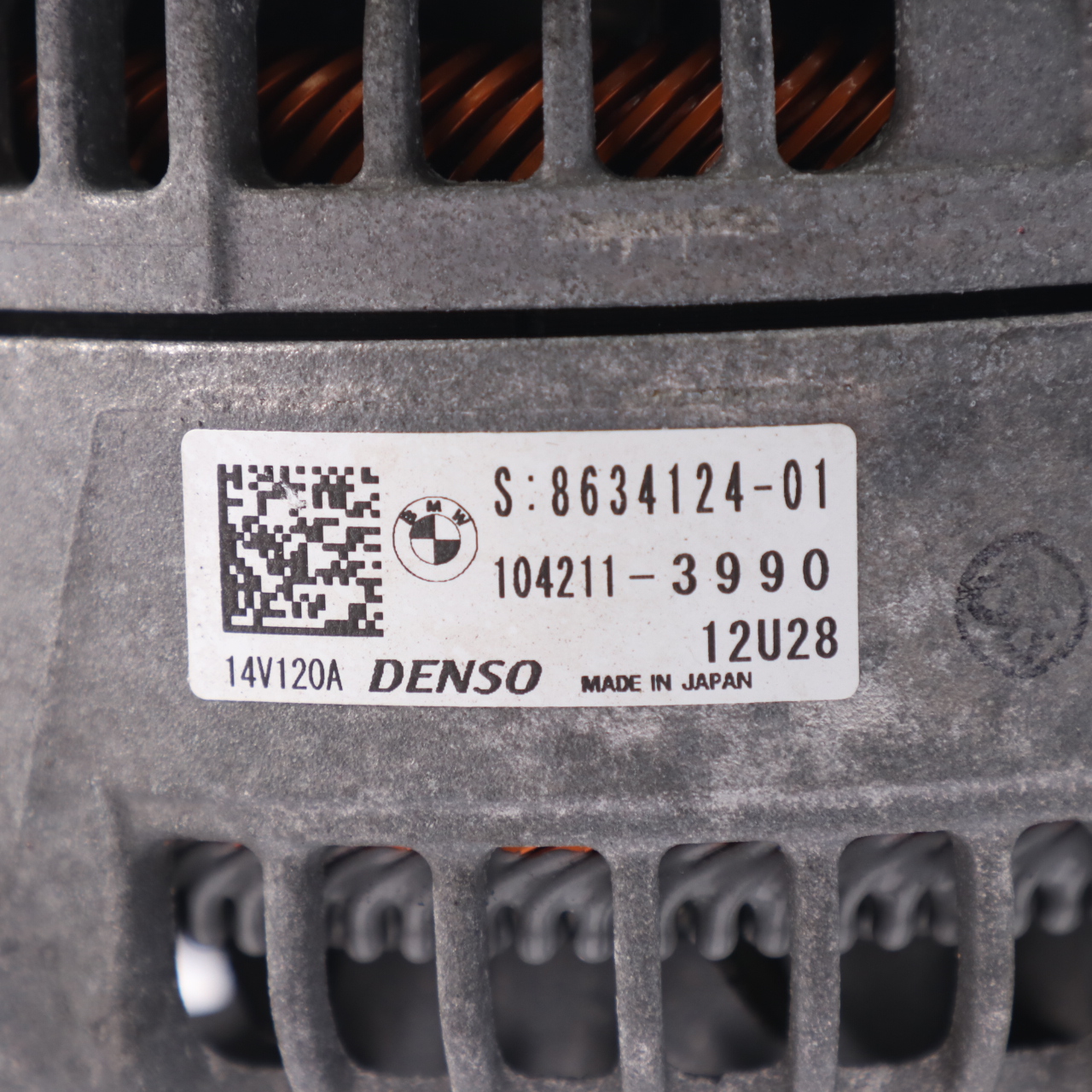 BMW F40 F45 X1 F48 Mini F55 F56 F60 Alternateur Générateur Denso 120A 8634124