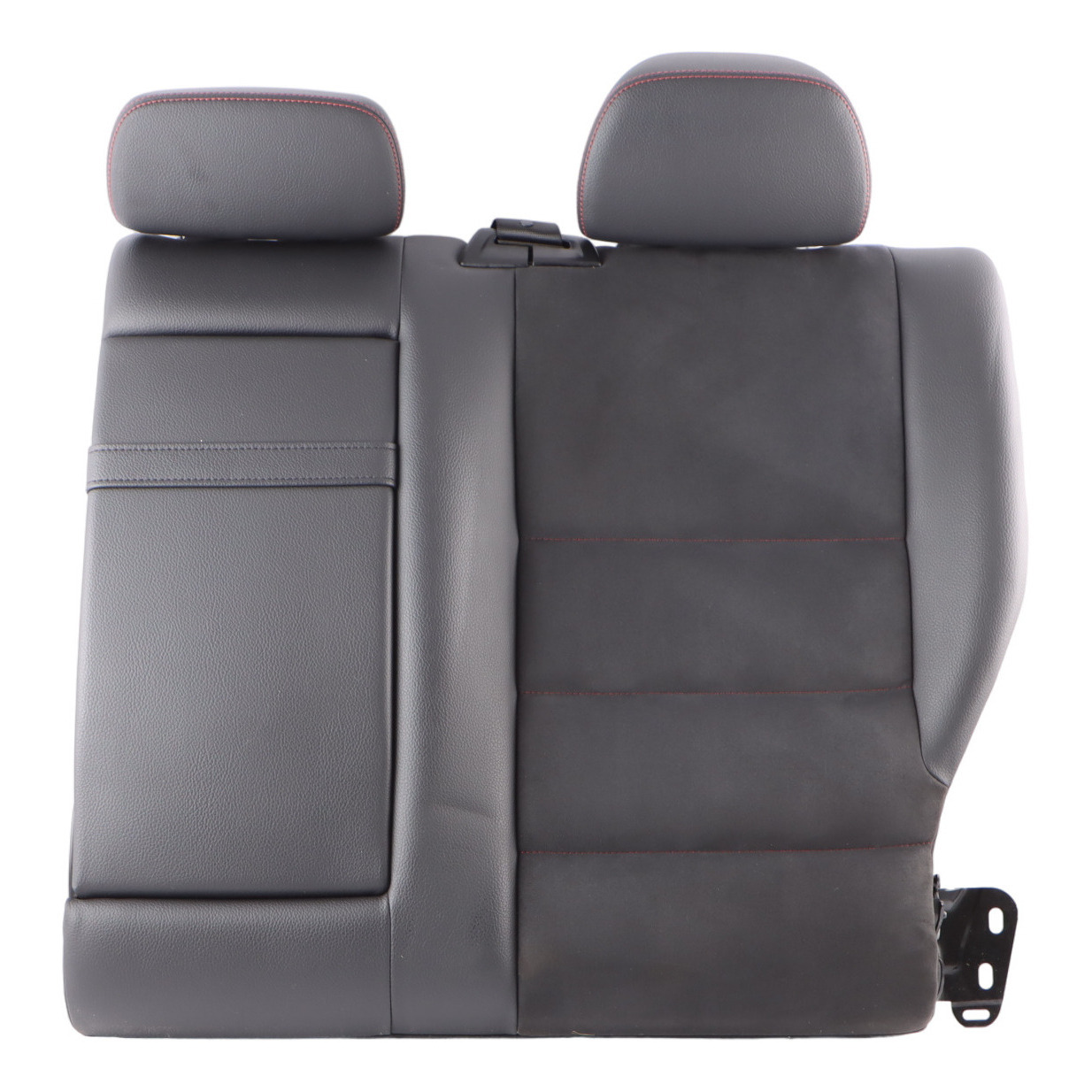 Mercedes W204 Seat Backrest Rear Left N/S Cover Black Leather Microfibre