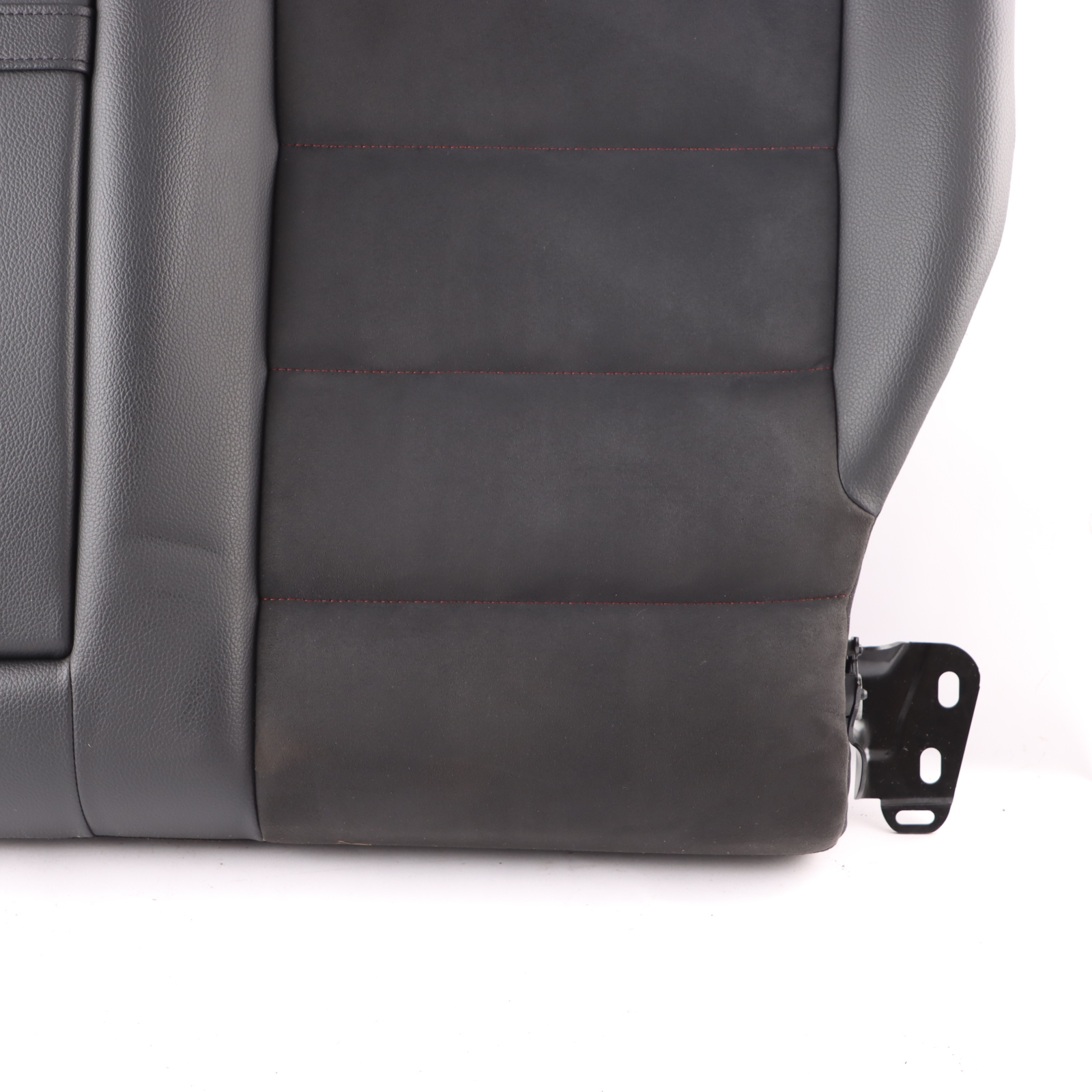 Mercedes W204 Seat Backrest Rear Left N/S Cover Black Leather Microfibre