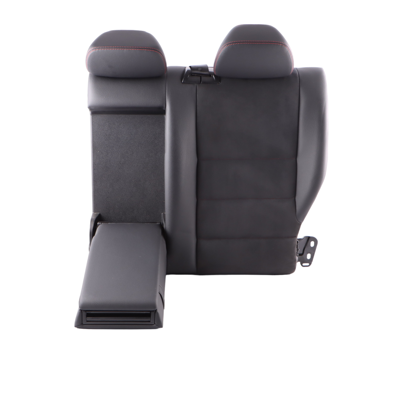 Mercedes W204 Seat Backrest Rear Left N/S Cover Black Leather Microfibre