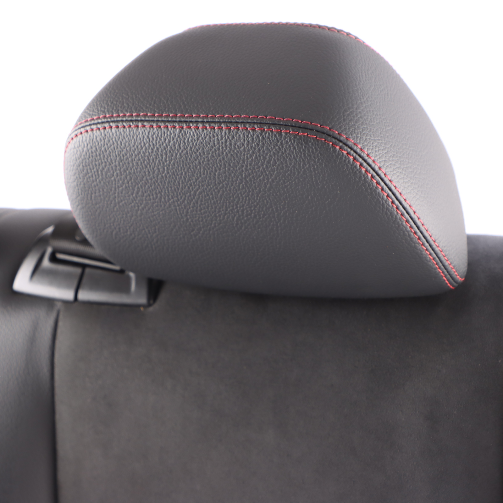 Mercedes W204 Seat Backrest Rear Left N/S Cover Black Leather Microfibre