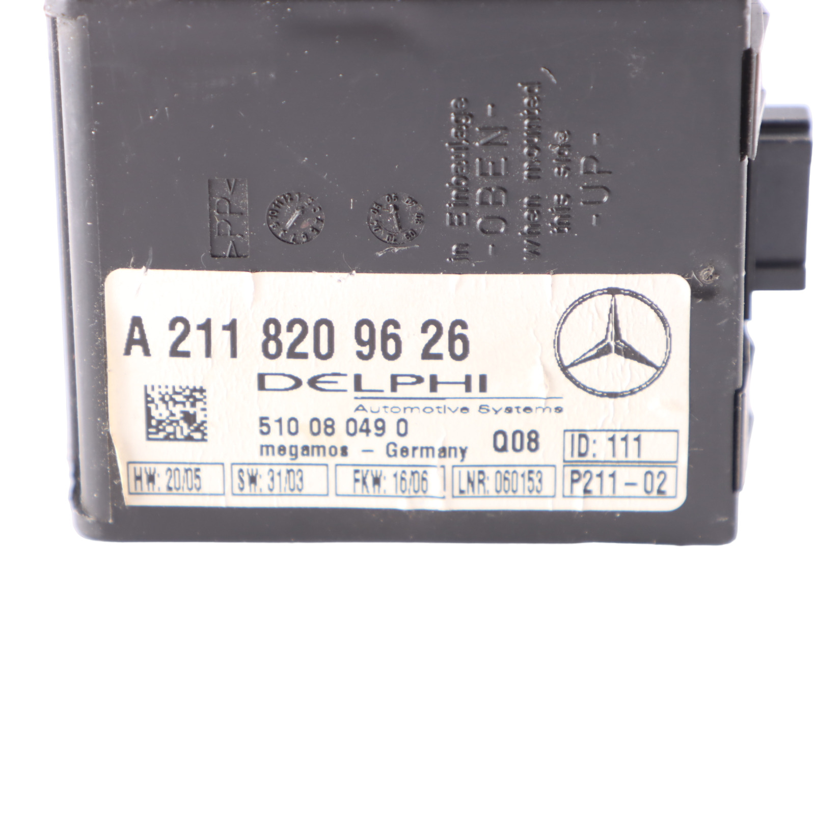 Mercedes W211 W219 Alarm Control Module Unit ECU A2118209626