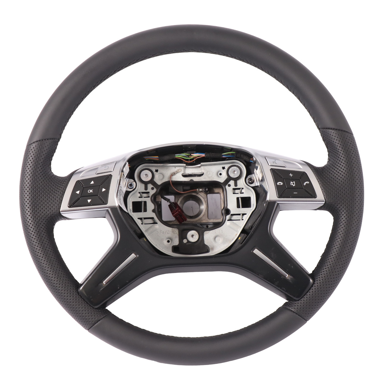 Mercedes W204 NEW Black Leather Steering Wheel Multifunction A2464601503