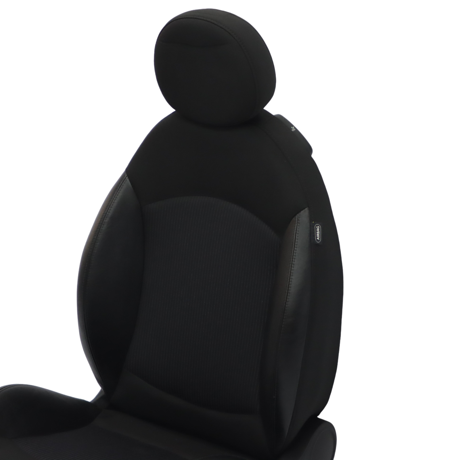 Mini R55 R56 LCI Front Left N/S Seat Sport Black Cloth Leather 