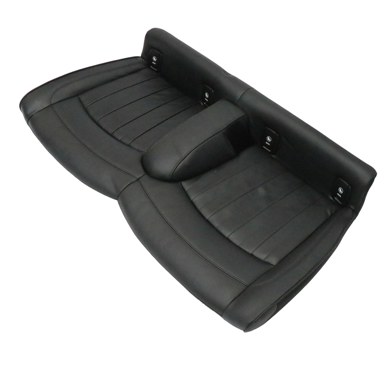 Mini F56 Banquette arrière en cuir Lounge Noir de carbone