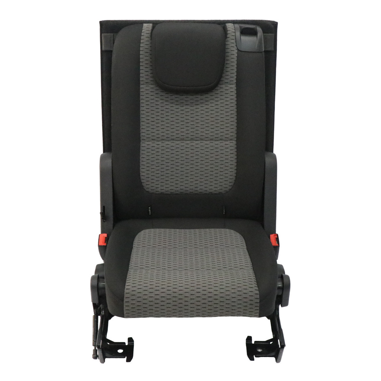 VW Volkswagen Sharan 7N Siège arrière gauche Tissu intérieur Noir Gris