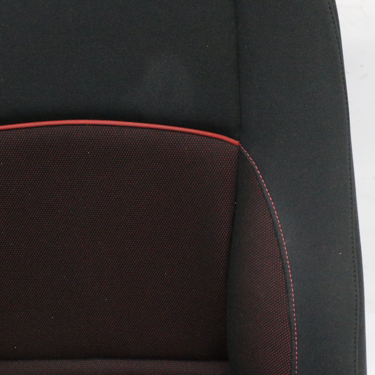 BMW E81 M Sport Front Right O/S Seat Cloth Fabric Network Cranberry Red