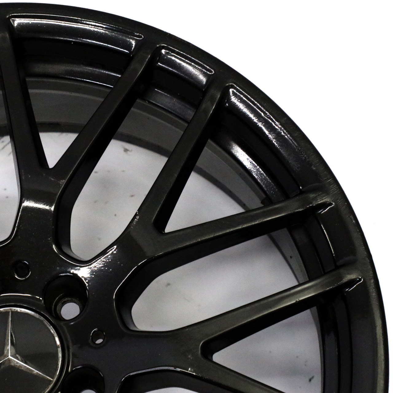 Mercedes C117 W176 Jante alliage noire 19" 9 Double Spoke ET:48 8J A1764010900