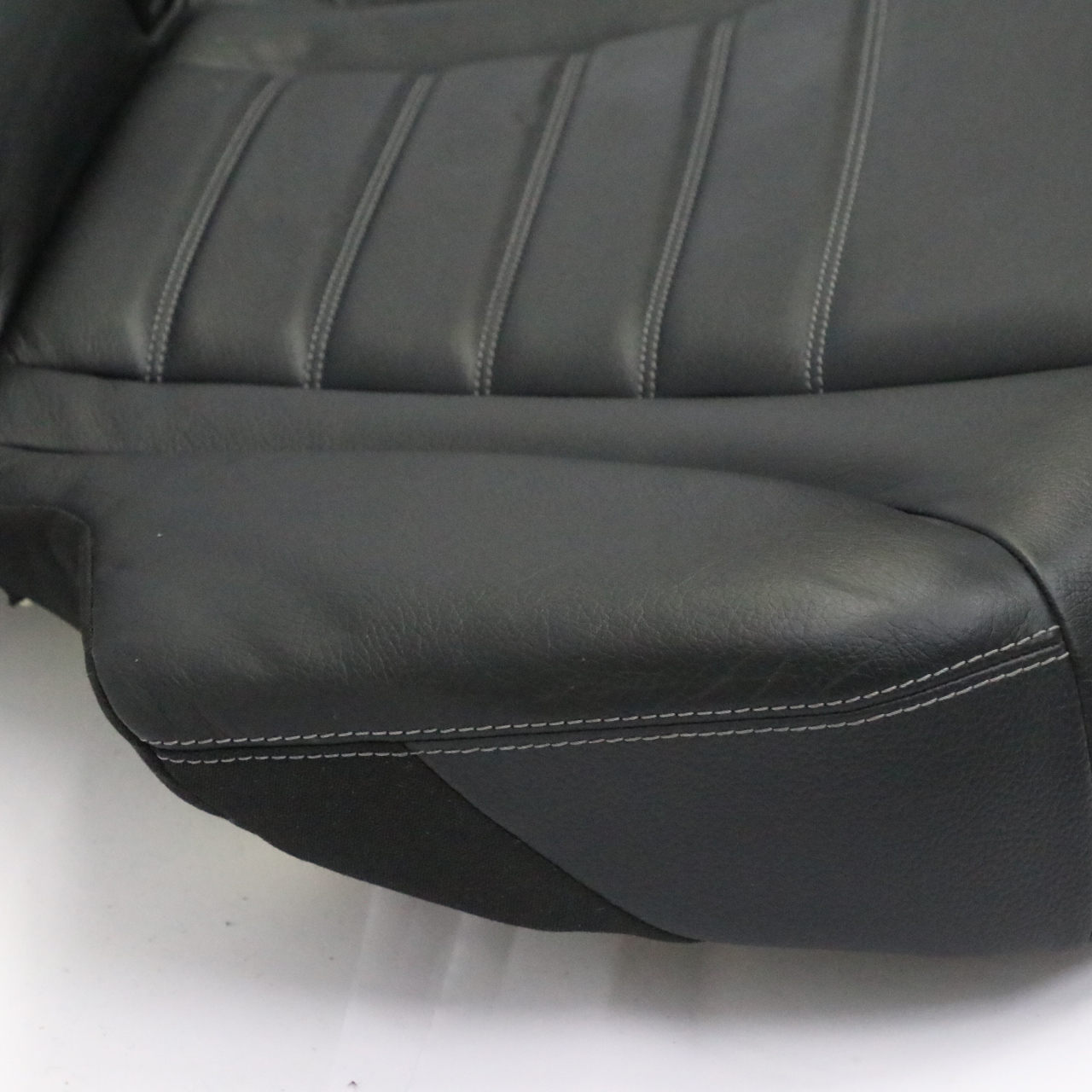 Mercedes W205 Rear Seat Bench Couch Covering Trim Black Imitation Leather