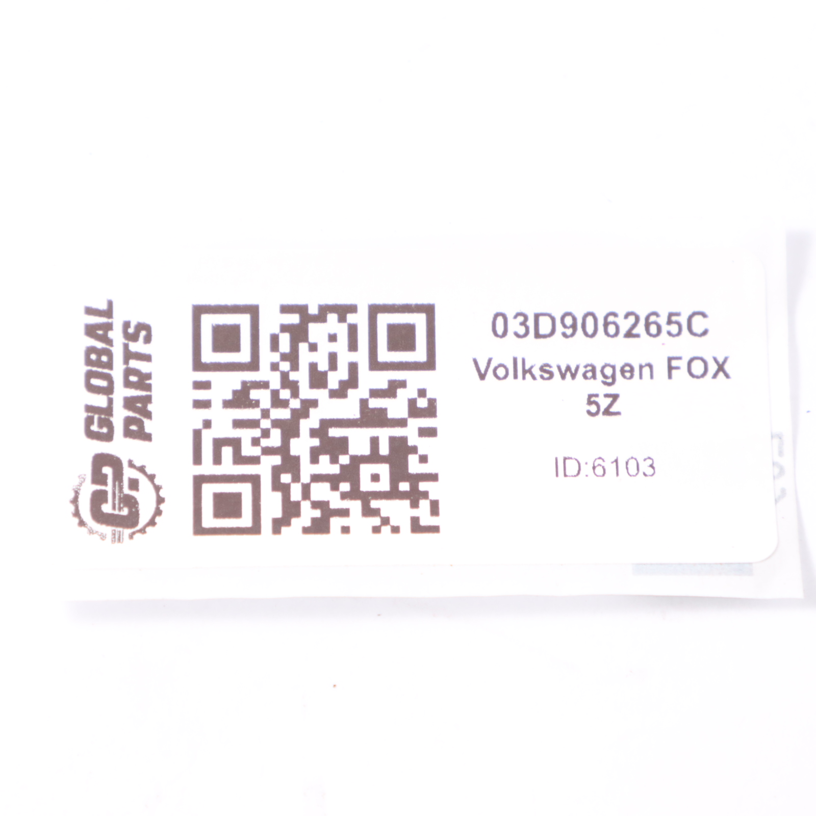 Volkswagen FOX 5Z Sonde Lambda d'échappement 03D906265C