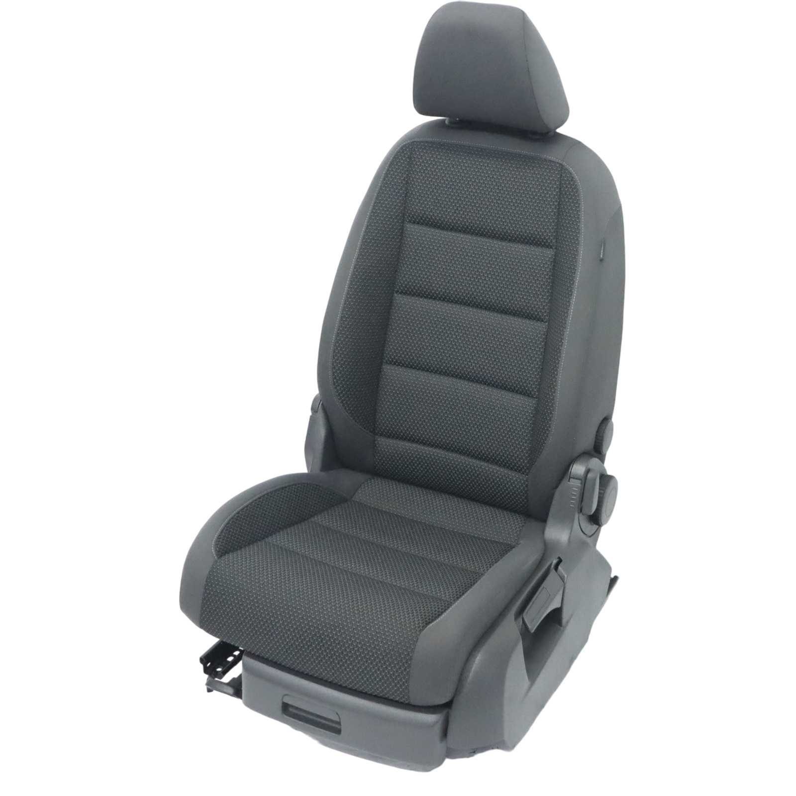 Volkswagen Touran 1T Siège Avant Gauche Tissu Intérieur Gris Anthracite Bleu