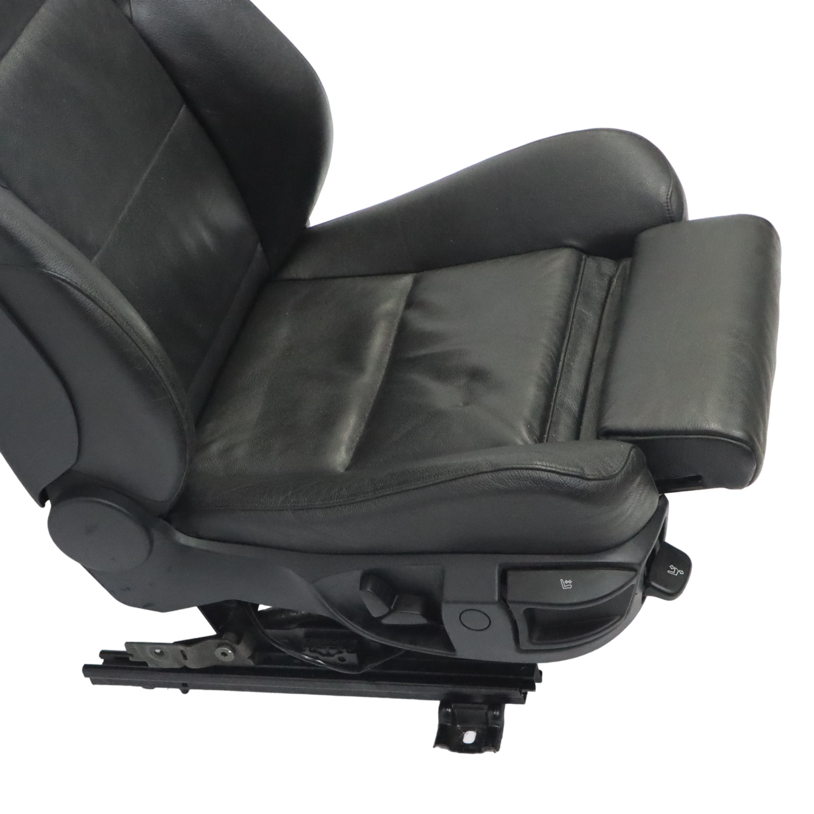 Front Seat BMW E60 E61 Sport Interior Heated Right O/S Leather Dakota Black