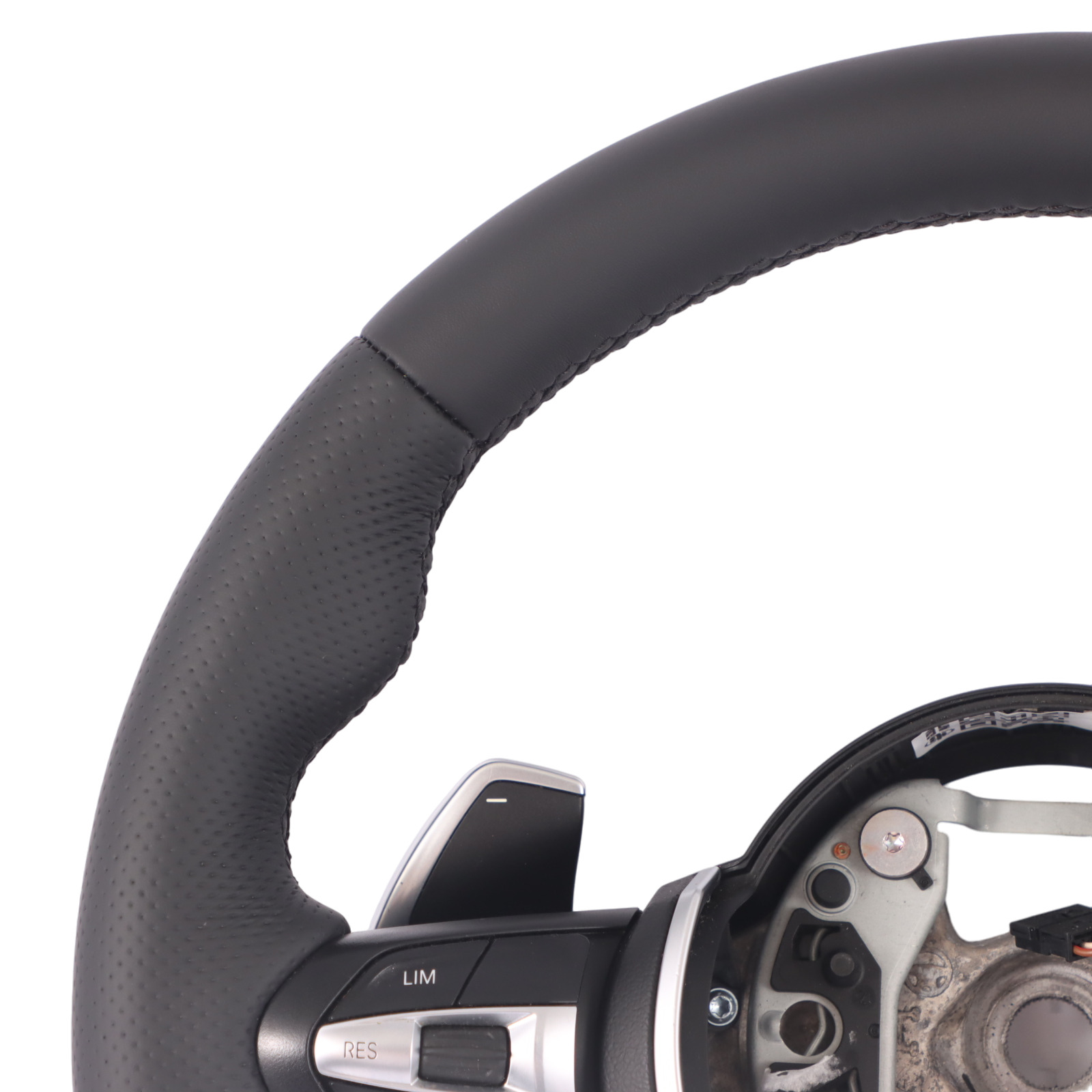 BMW F20 F21 F30 F31 F32 M Sport NEW Black Leather Steering Wheel Paddle Shift