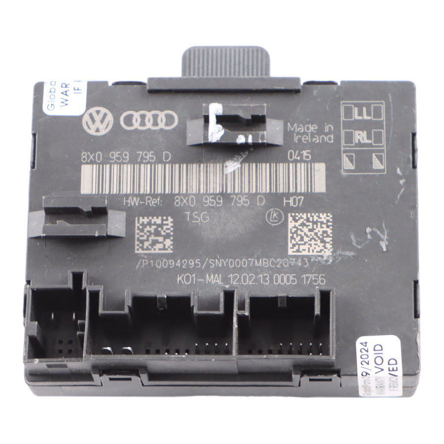 Audi A1 8X Door Module Rear Left N/S Control Unit ECU 8X0959795D