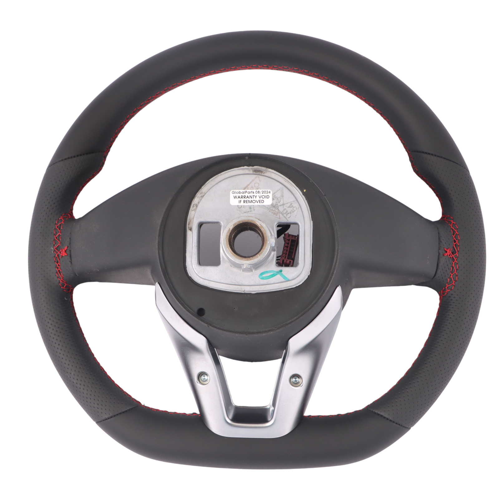 Steering Wheel Mercedes W176 W117 NEW Black Leather Red Threads Multifunction