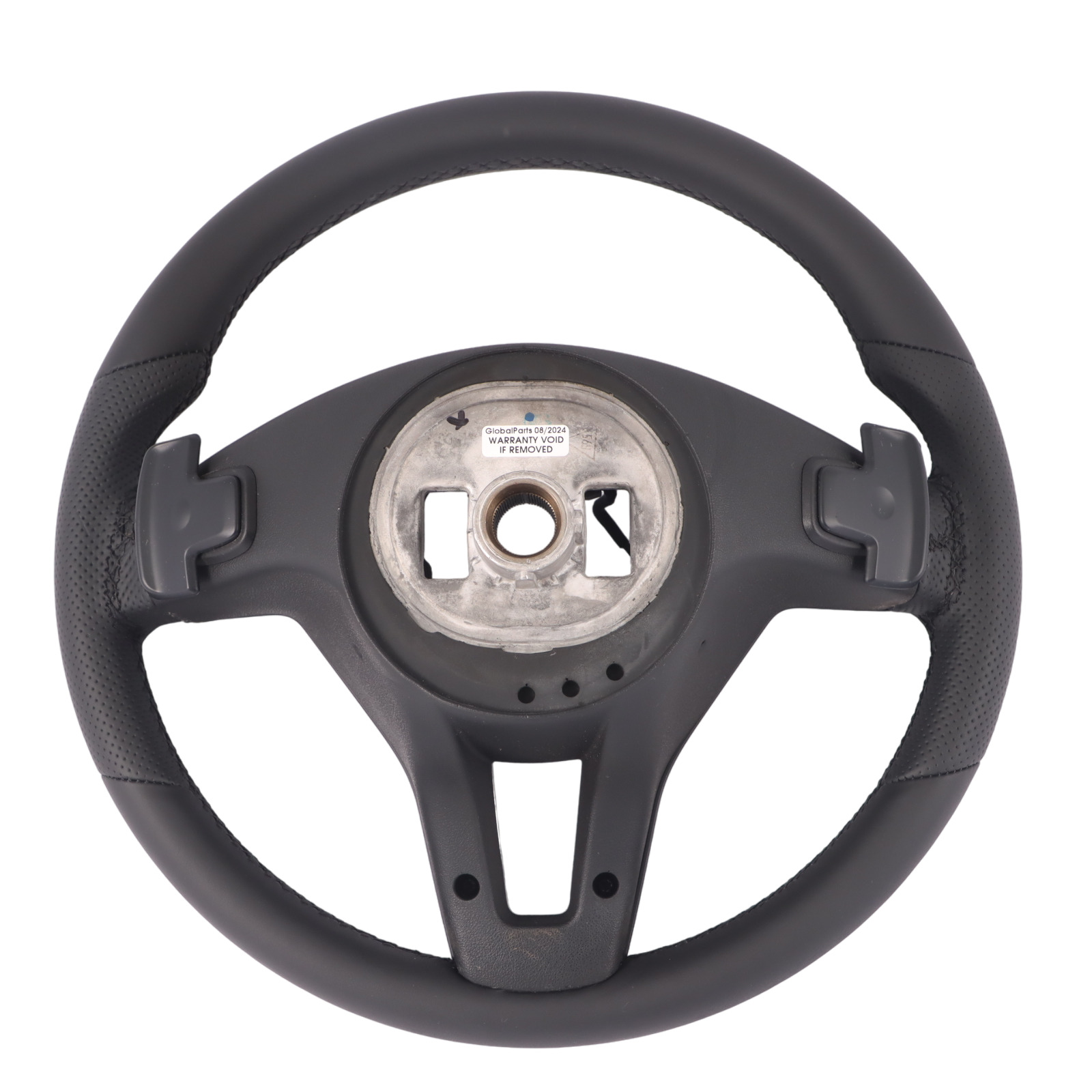 Steering Wheel Mercedes W204 W212 NEW Black Leather Black Threads Paddle Shift