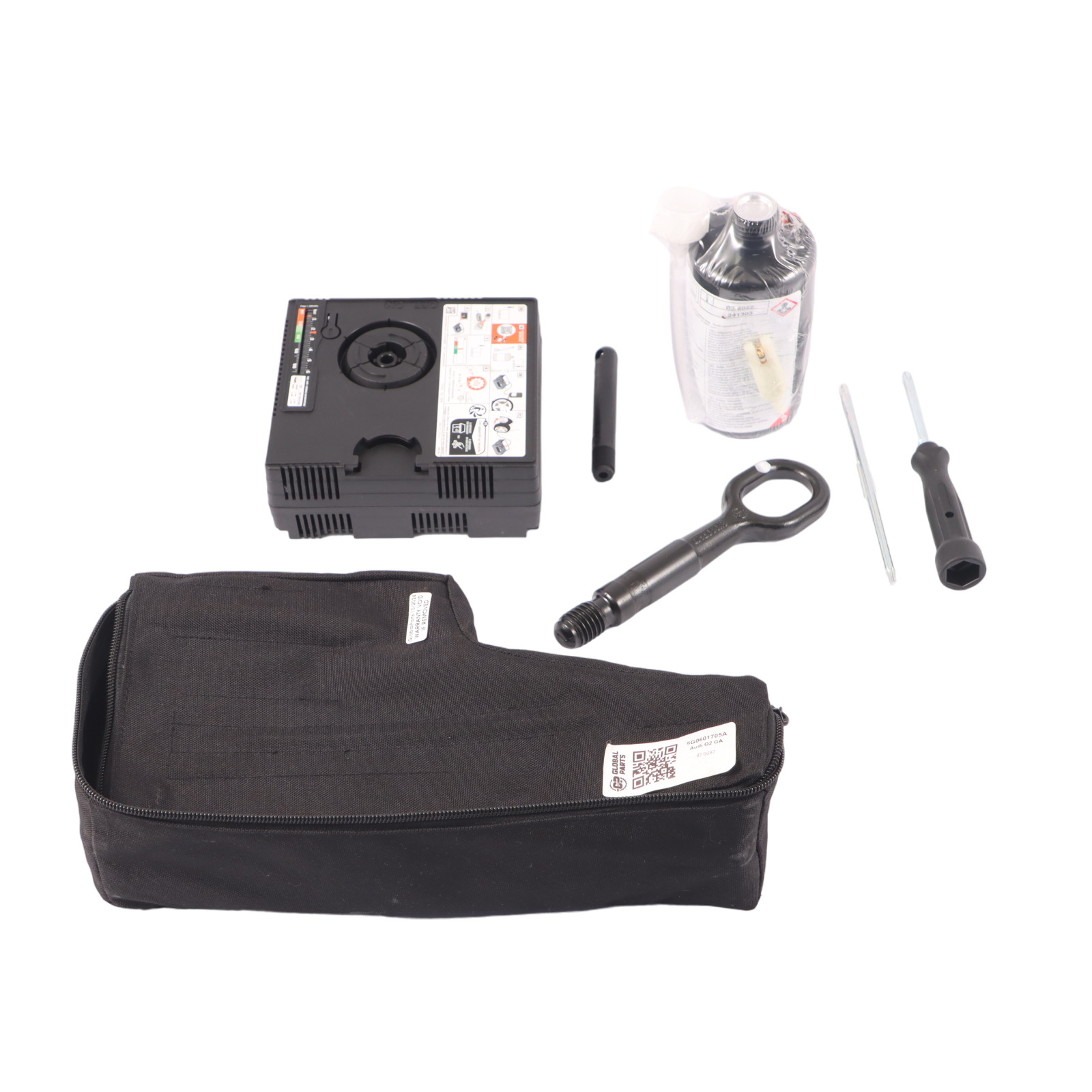 Audi Q2 GA Compresseur pneu Kit réparation scellant Crochet Tournevis 5G0601705A