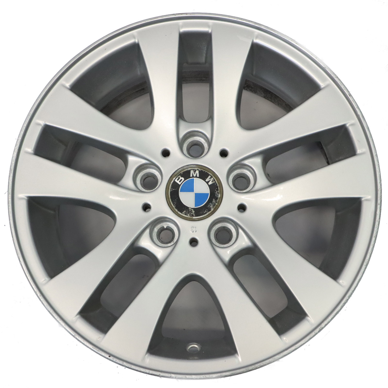 BMW 3 E90 E91 Argent Jantes Alu Alliage 16 " Rayons Doubles 156 7J Et :3 4