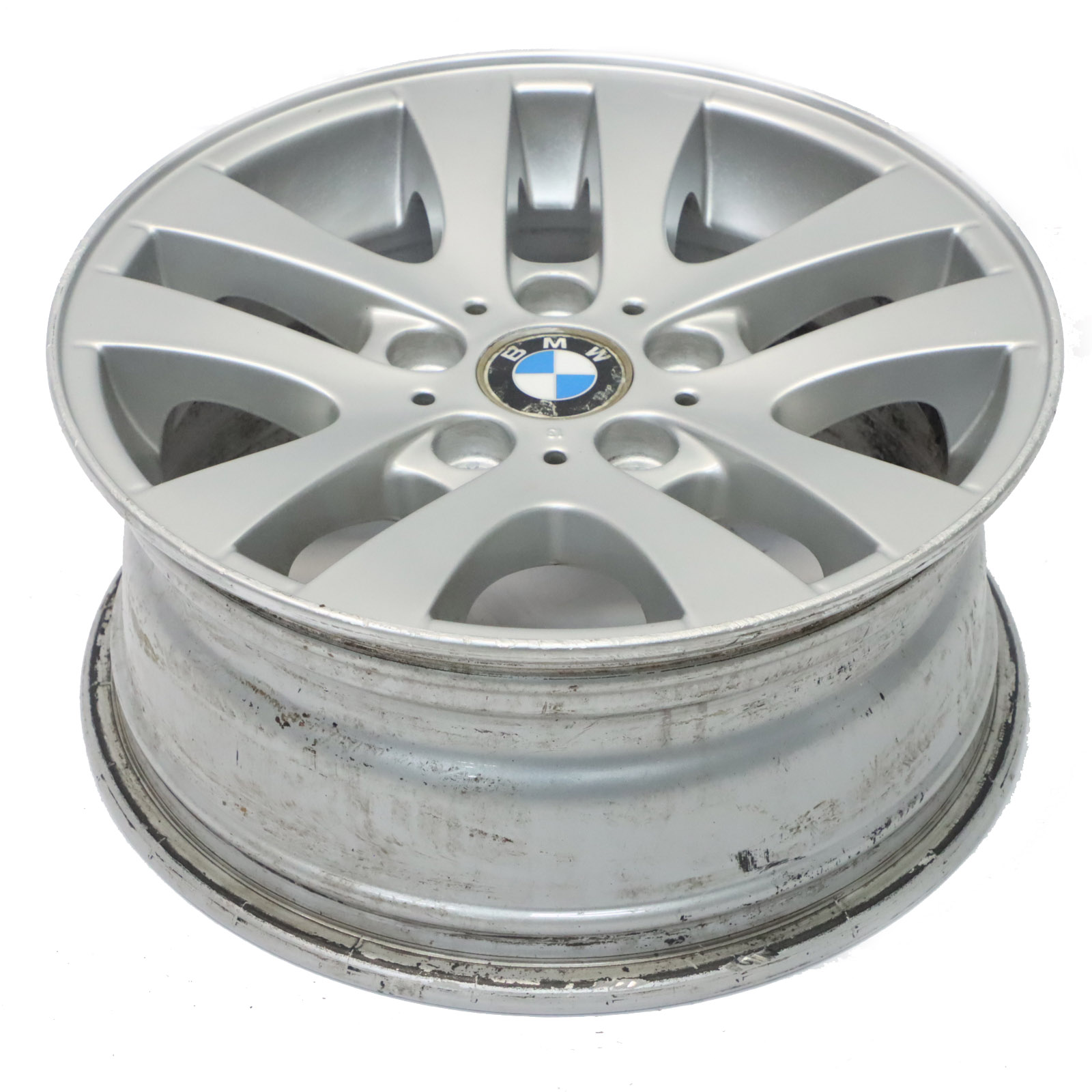 BMW 3 E90 E91 Argent Jantes Alu Alliage 16 " Rayons Doubles 156 7J Et :3 4