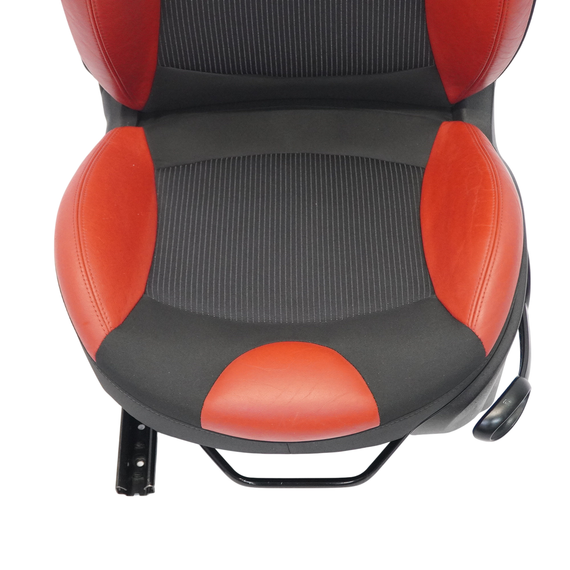 Siège avant Mini R55 R56 LCI Gauche Tissu Sport Cuir Rouge