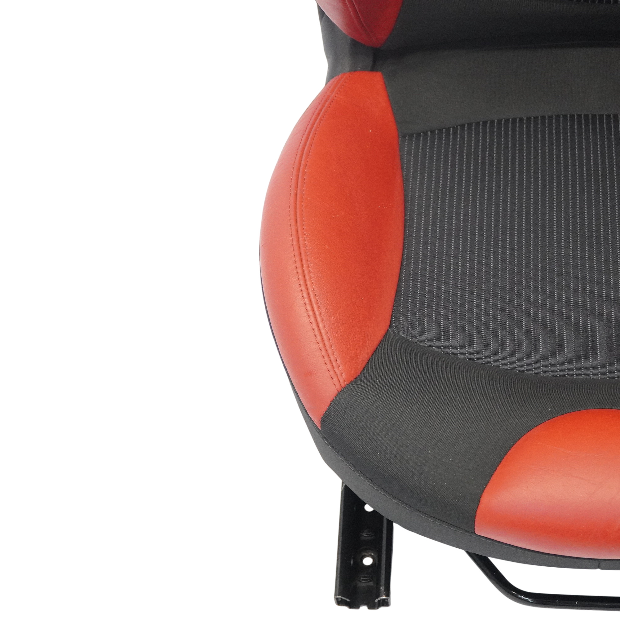 Siège avant Mini R55 R56 LCI Gauche Tissu Sport Cuir Rouge