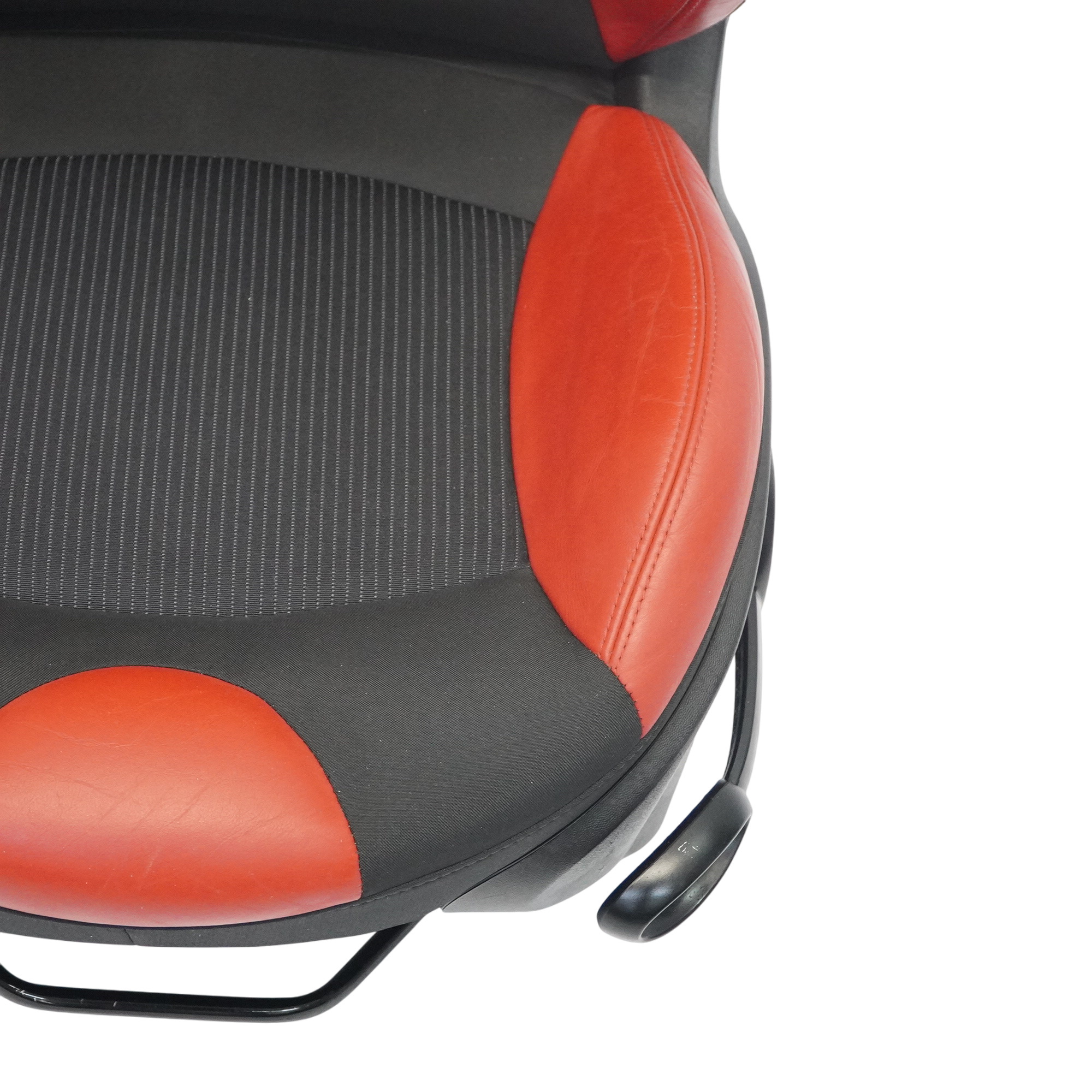 Siège avant Mini R55 R56 LCI Gauche Tissu Sport Cuir Rouge