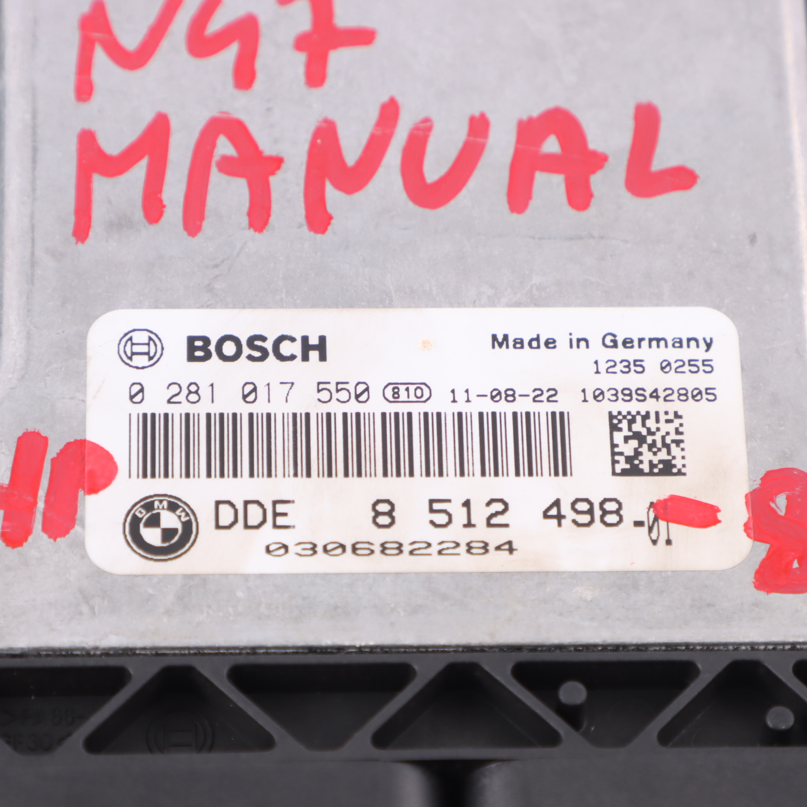 BMW X1 E84 E90 LCI 20dX 320xd N47 177HP ECU Kit DDE 8512498 CAS3 Key Manual