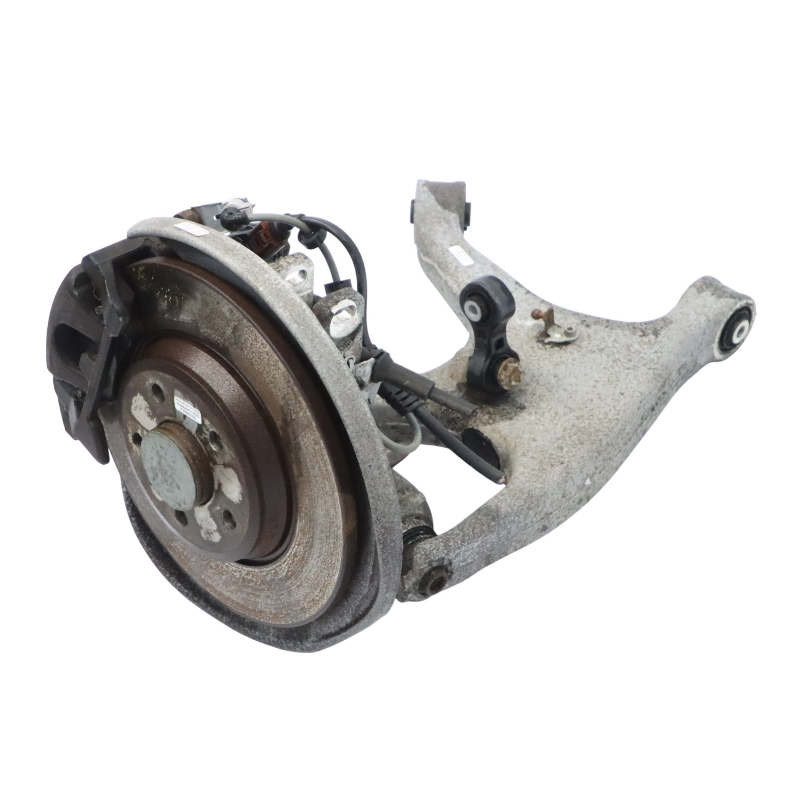 Audi A6 C7 Support de roue arrière gauche Jambe de suspension Disque de frein