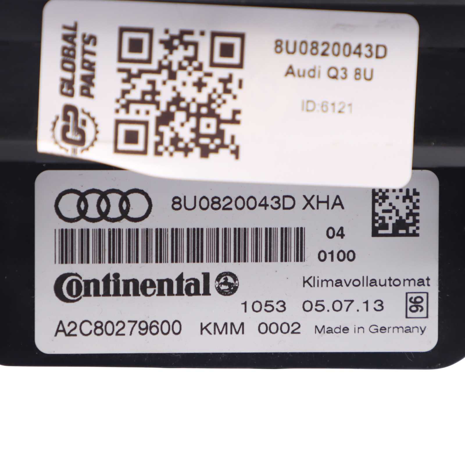 Audi Q3 8U Panneau contrôle climatisation chauffage tableau bord A/C 8U0820043D