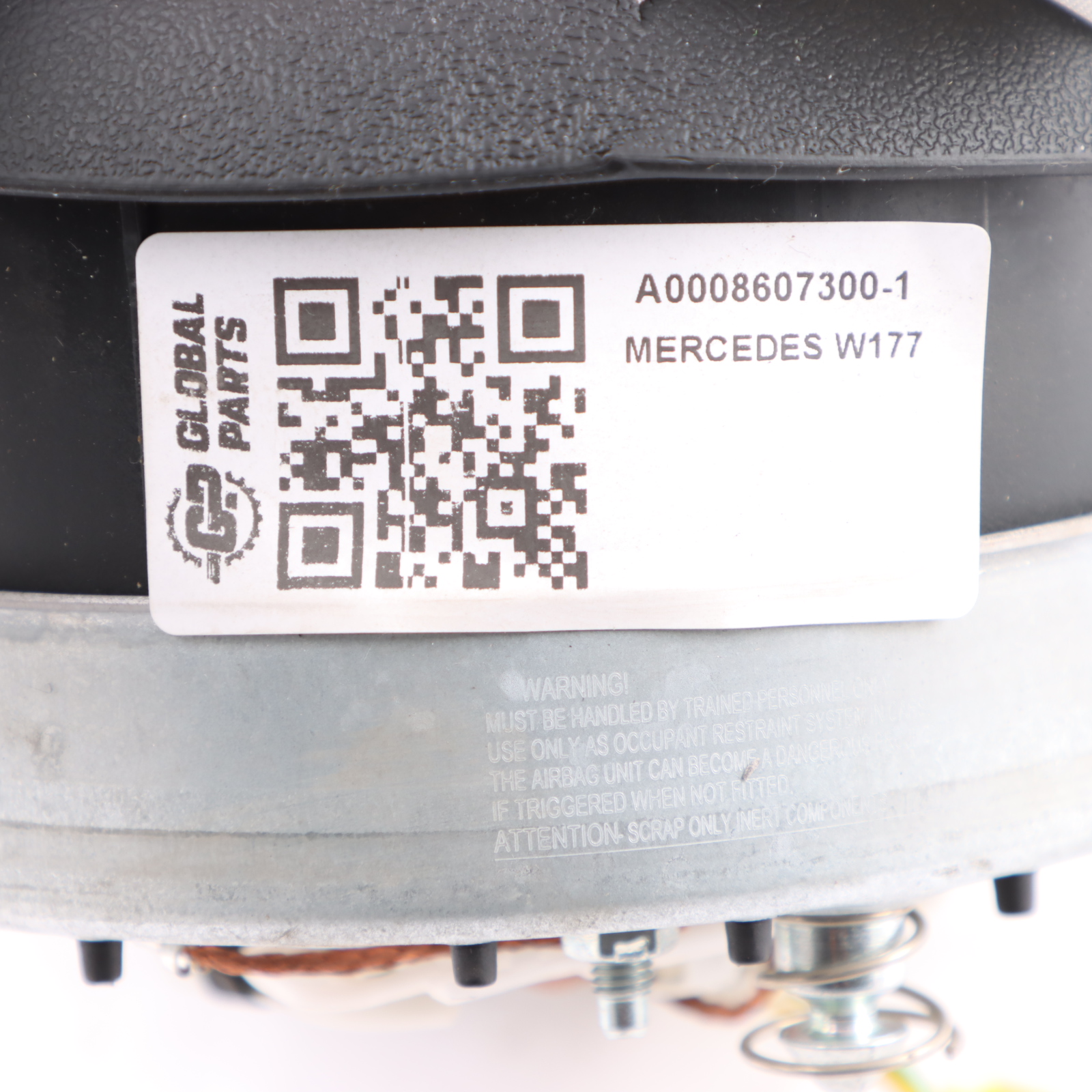 Mercedes W177 Module d'air au volant côté conducteur Noir A0008607300