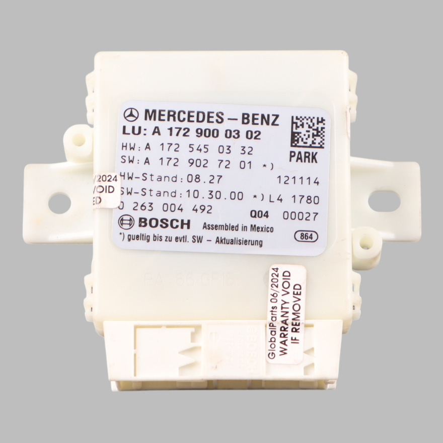 Mercedes R172 PDC Module contrôle du capteur distance stationnement A1729000302