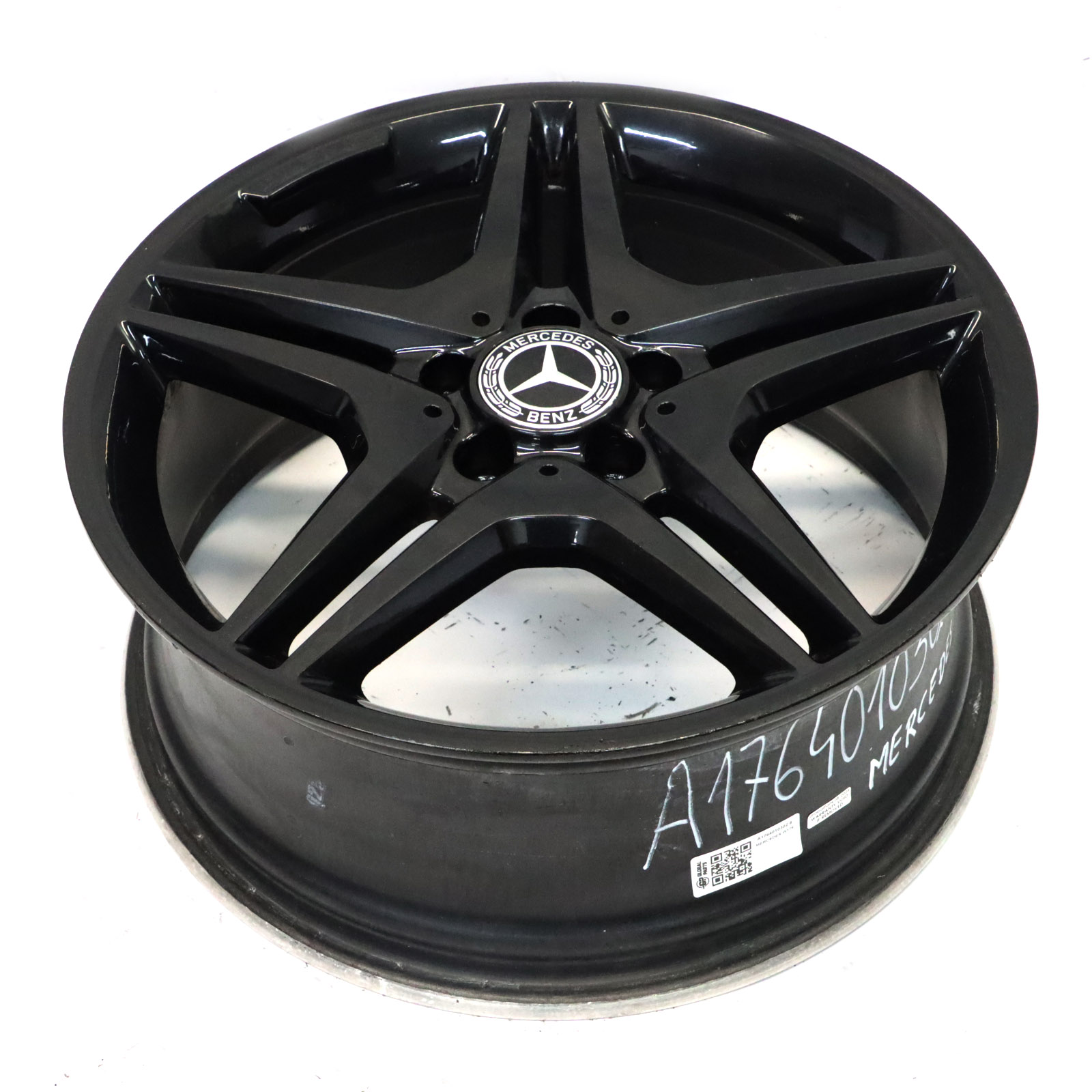 Mercedes W176 W246 AMG Wheel Alloy Rim 18" 5 Double Spoke ET:52 7.5J A1764010302