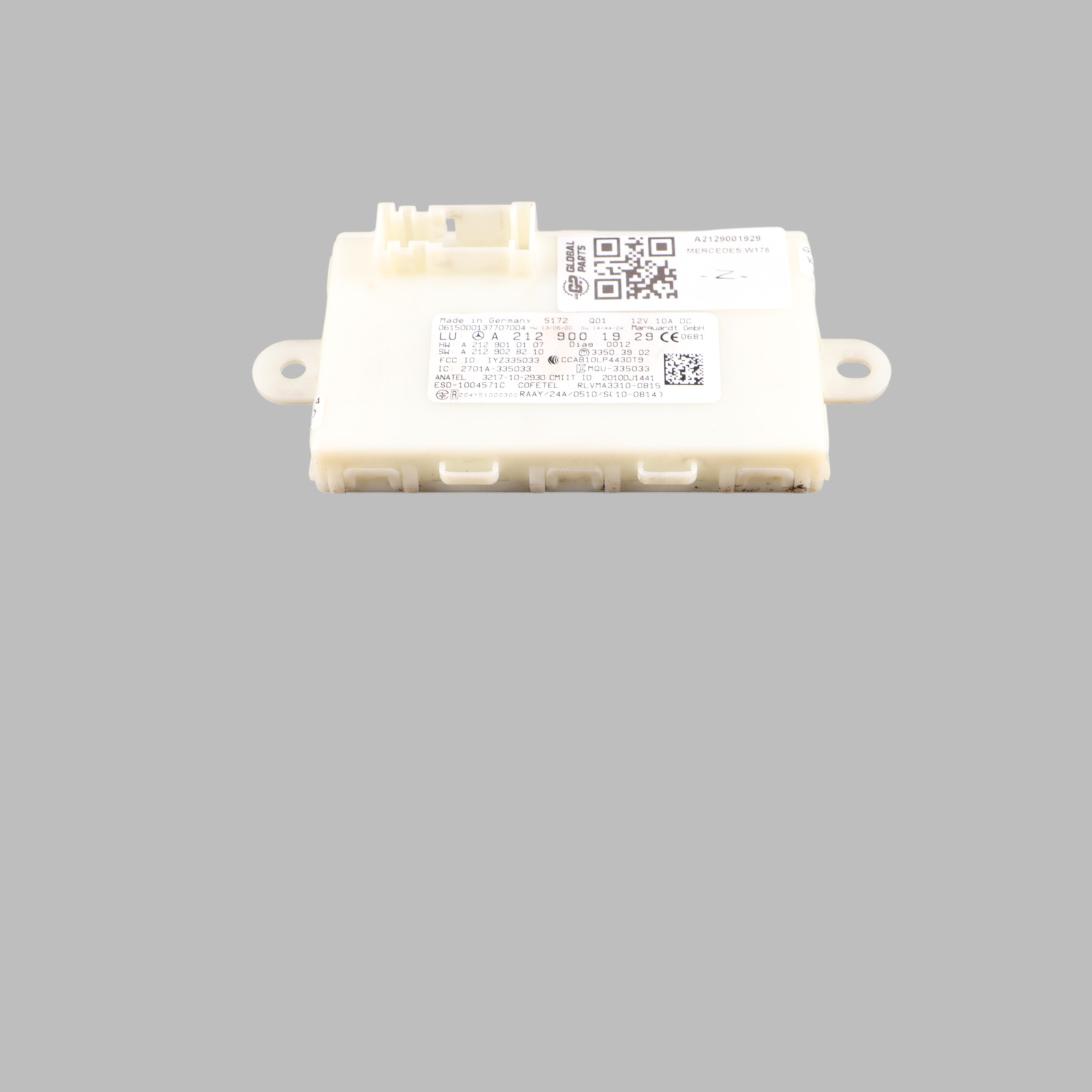 Mercedes W176 Module de commande sans clé ECU A2129001929