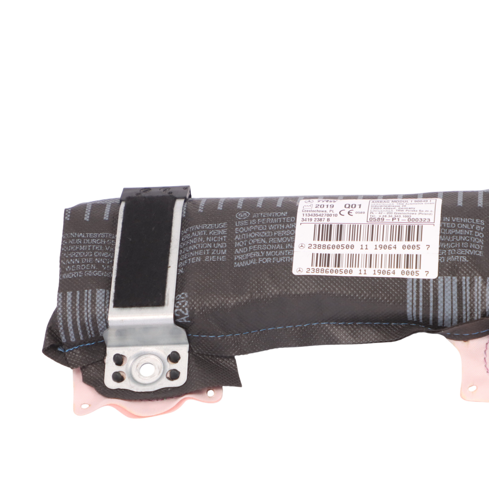 Mercedes A238 Convertible Module d'air de porte gauche A2388600500