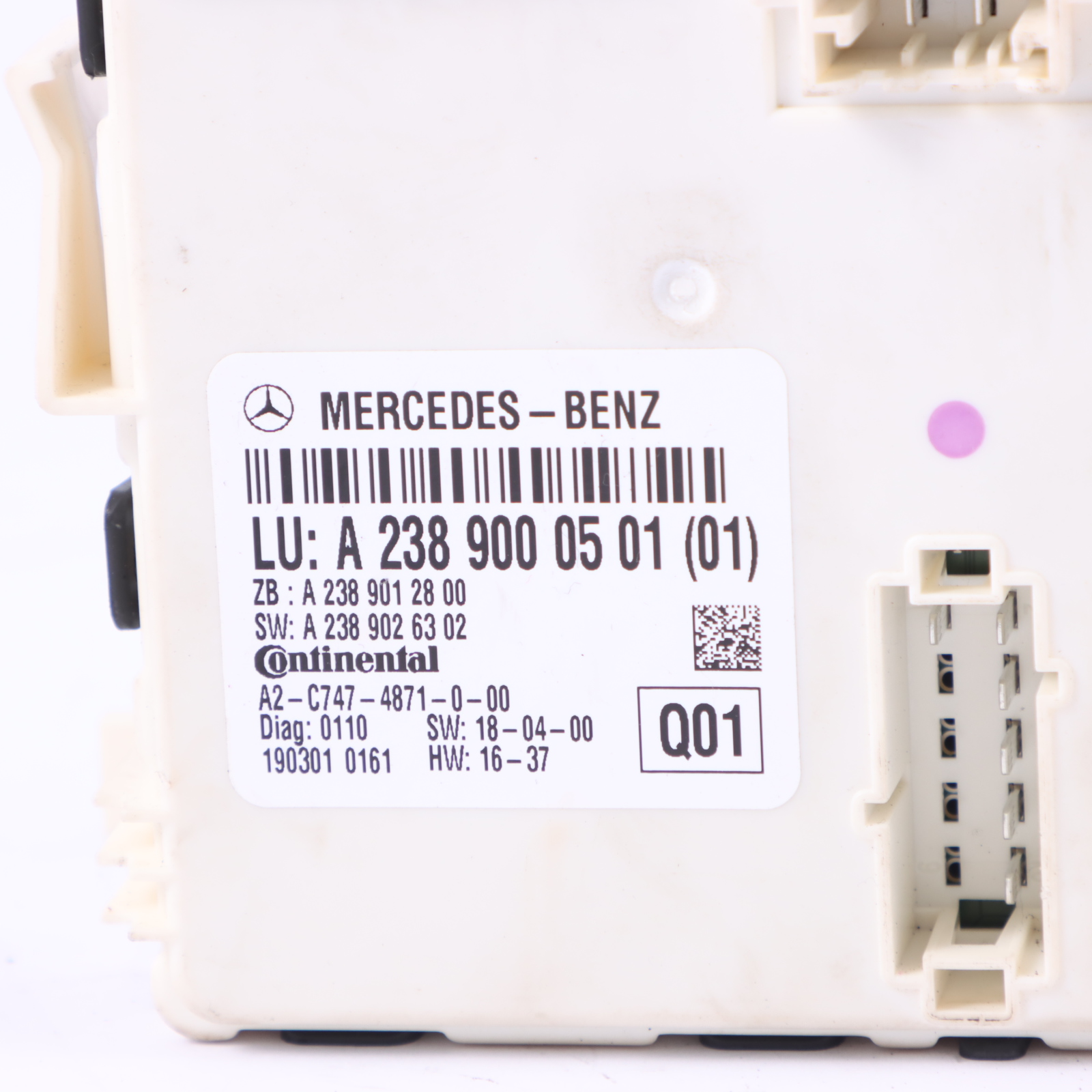 Mercedes W238 Cabriolet toit pliant ECU Unité de contrôle module A2389000501