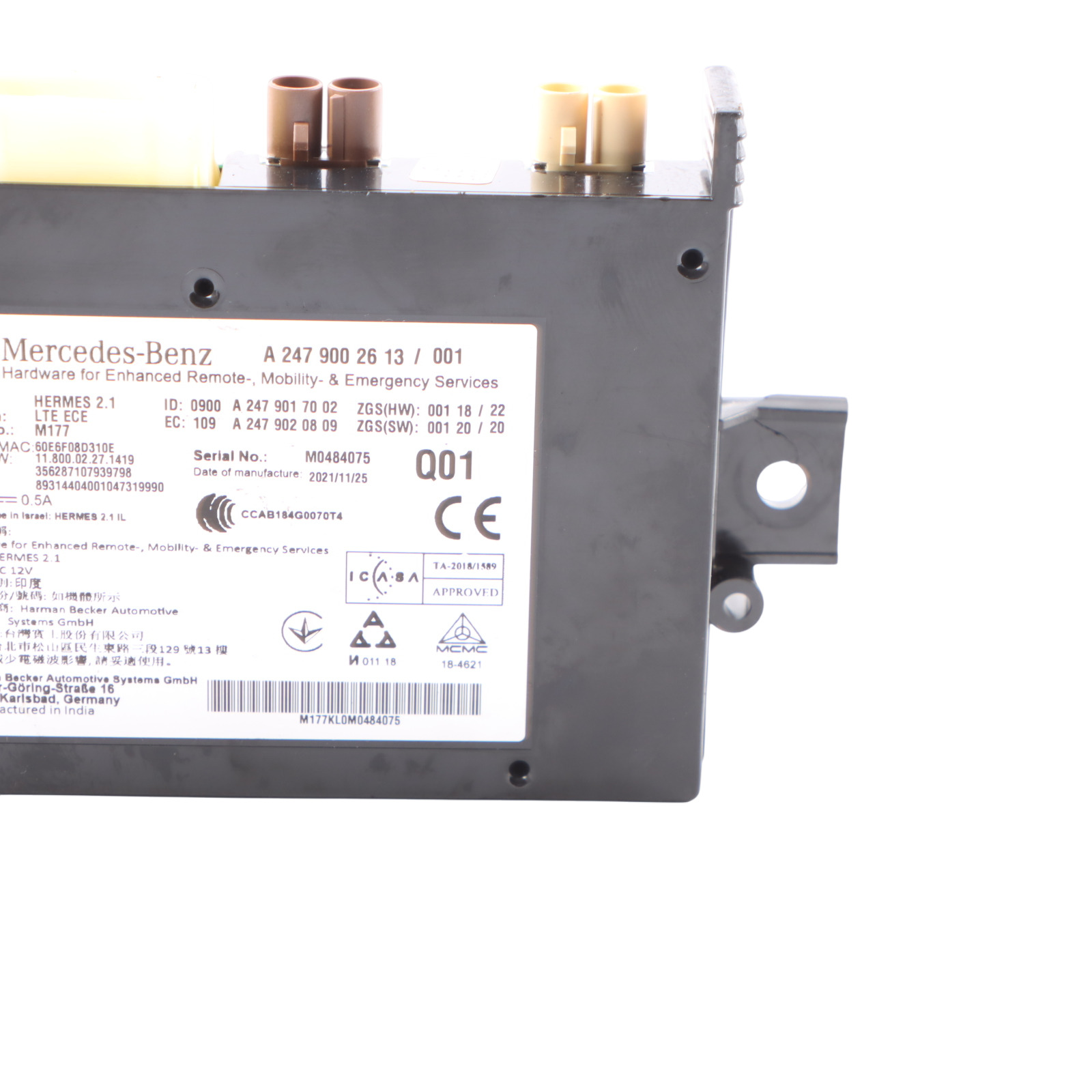 Mercedes CLA C118 W177 W205 W213 Telematics Control Unit Module A2479002613