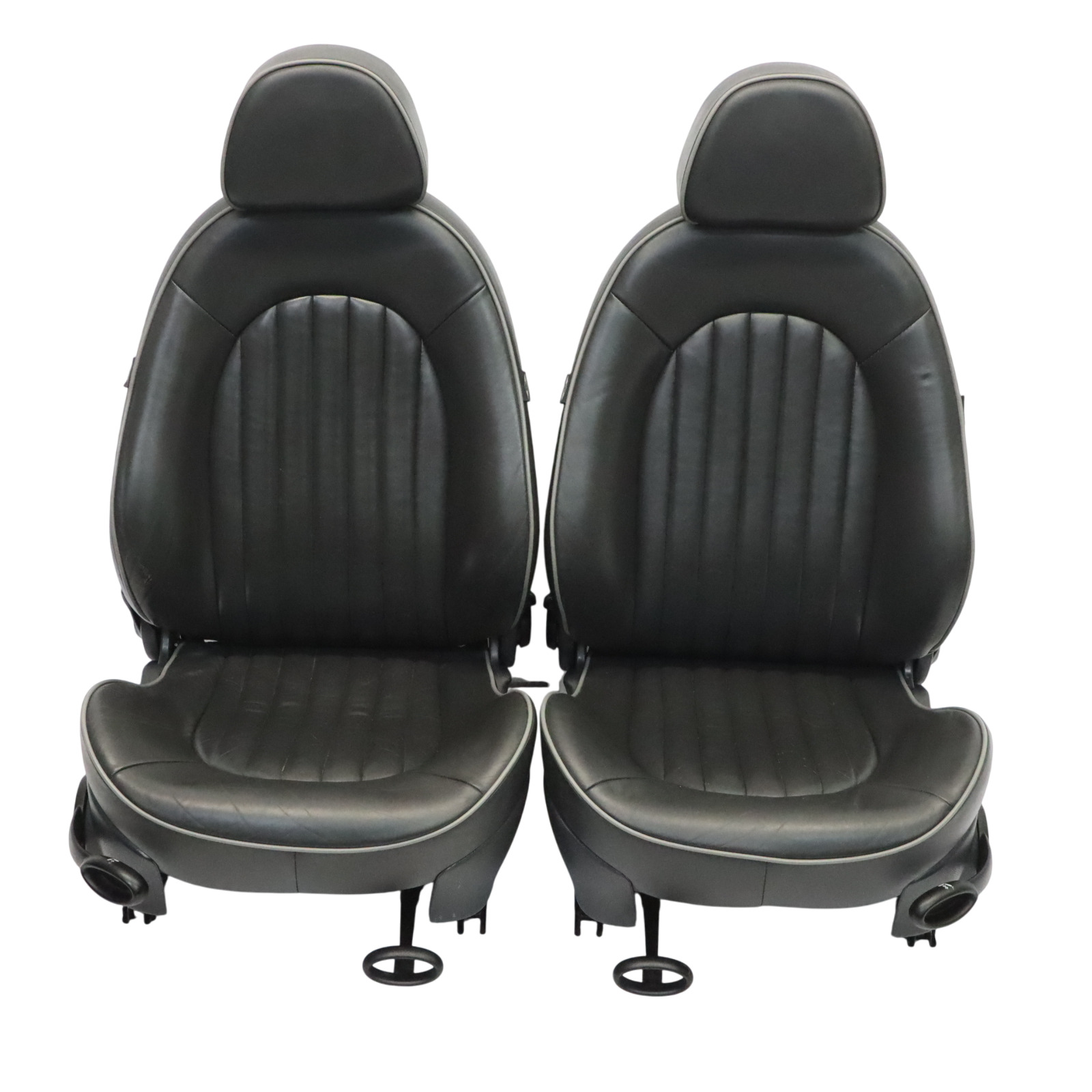 Leather Seats Mini R50 English Park Lane Panther Black Front Rear Seat