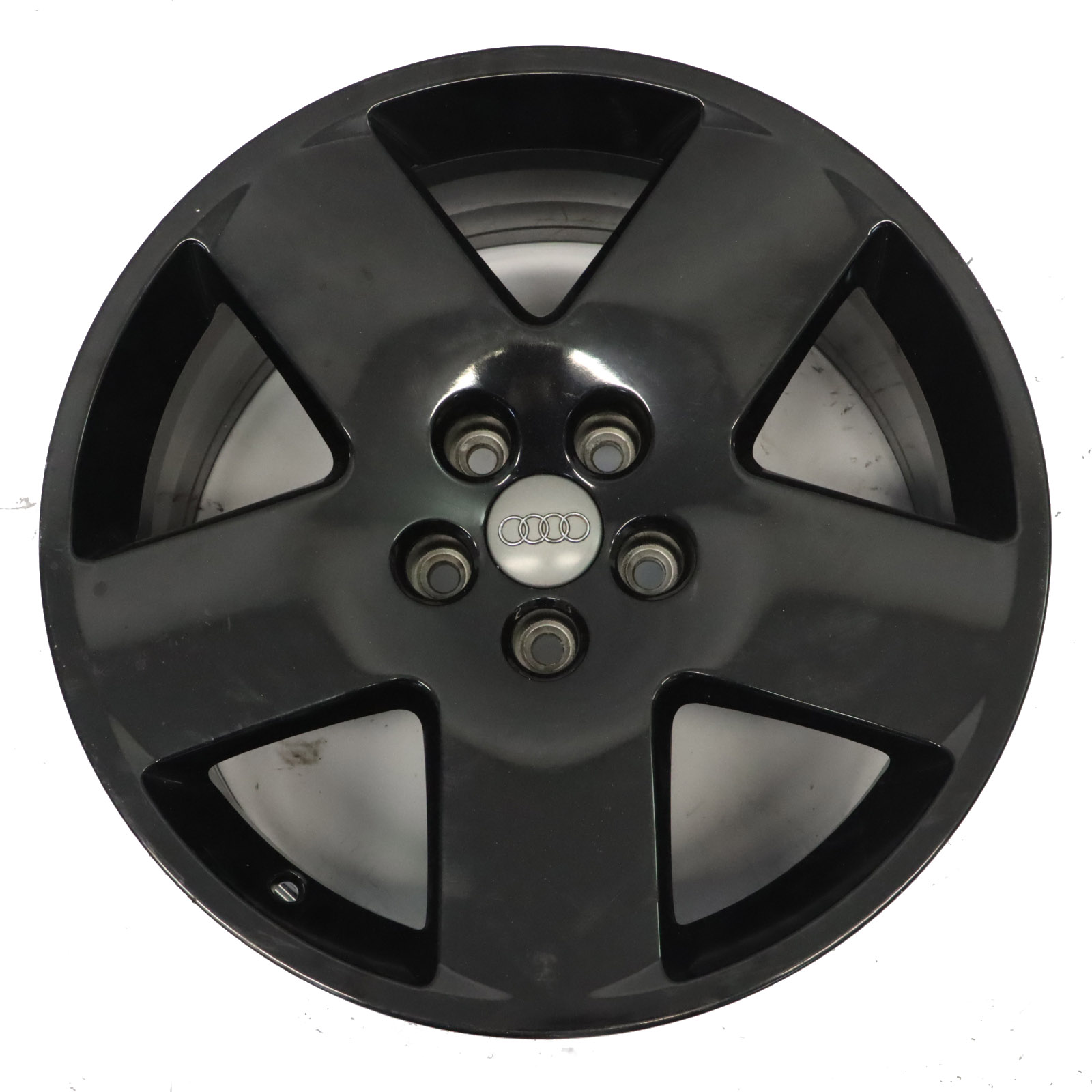 Audi A8 D3 Black Wheel Alloy Rim 18" 8.5J ET45 Star Spoke 4E0601025M 