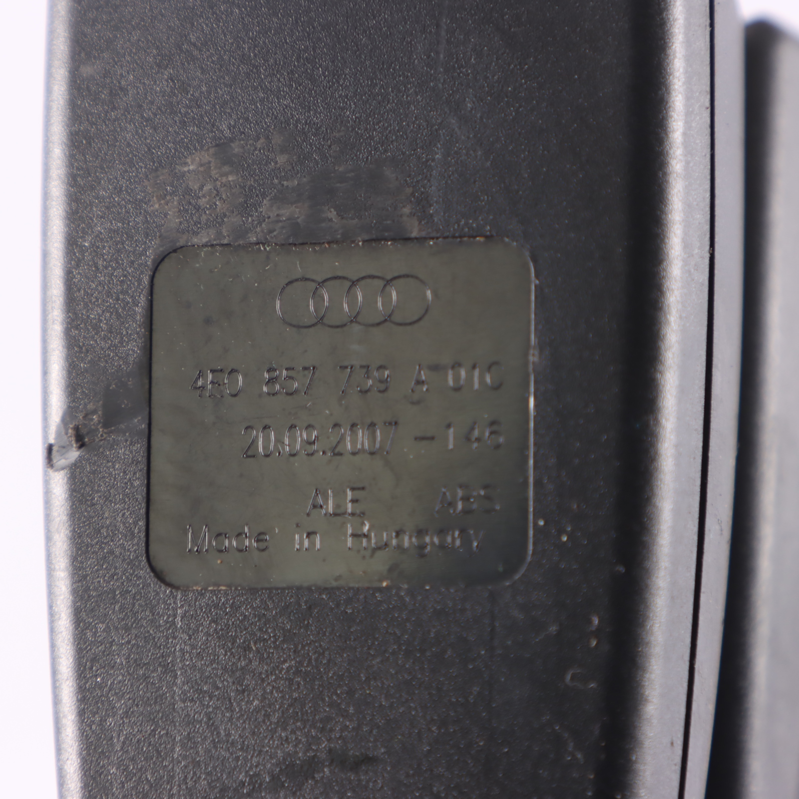 Audi S8 A8 D3 4E Sièges arrière Boucle de verrouillage double gauche 4E0857739A