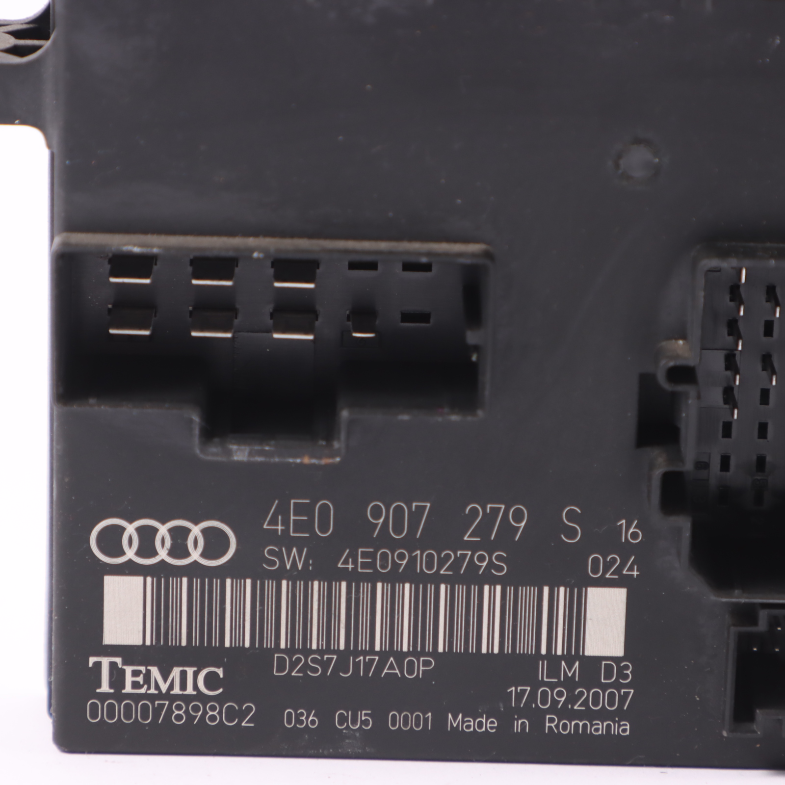 Audi A8 4E S8 D3 Module de confort colonne de direction électrique 4E0907279S