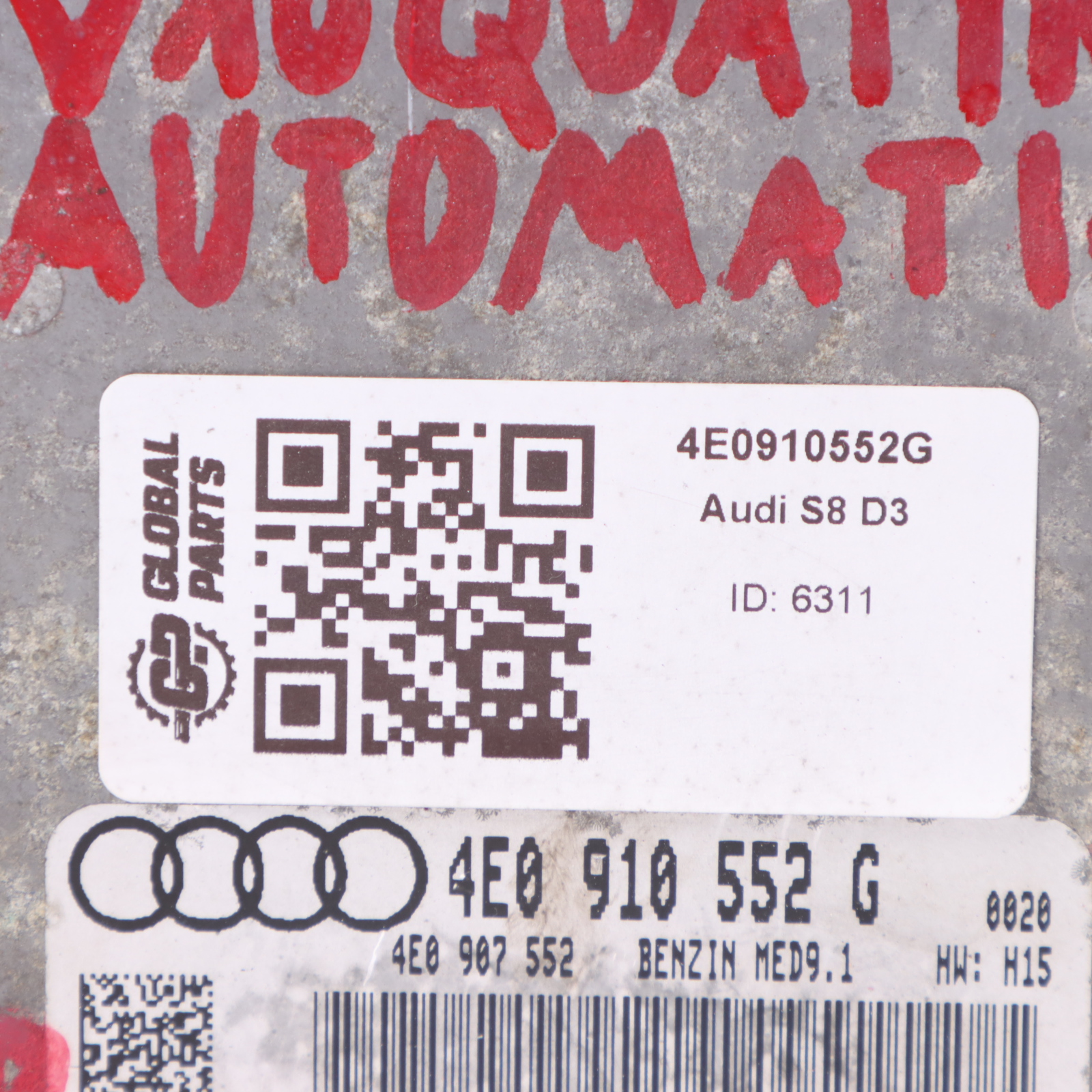 Audi S8 D3 5.2 FSI 450HP BSM Quattro Engine Unit ECU 03L906018AB Automatic