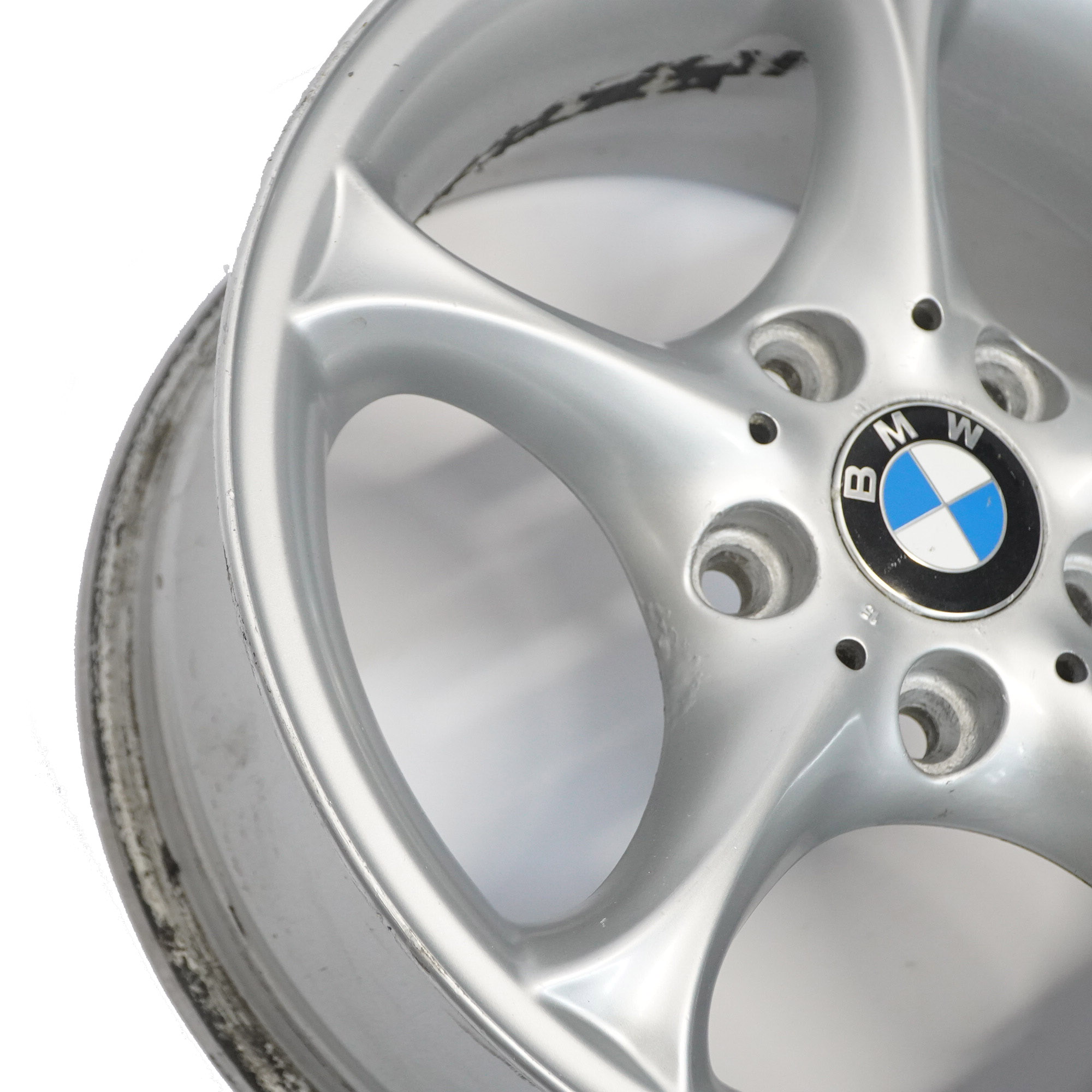 BMW Z4 E85 Jante argentée en alliage 16" 7J ET:47 Star Spoke 6758187