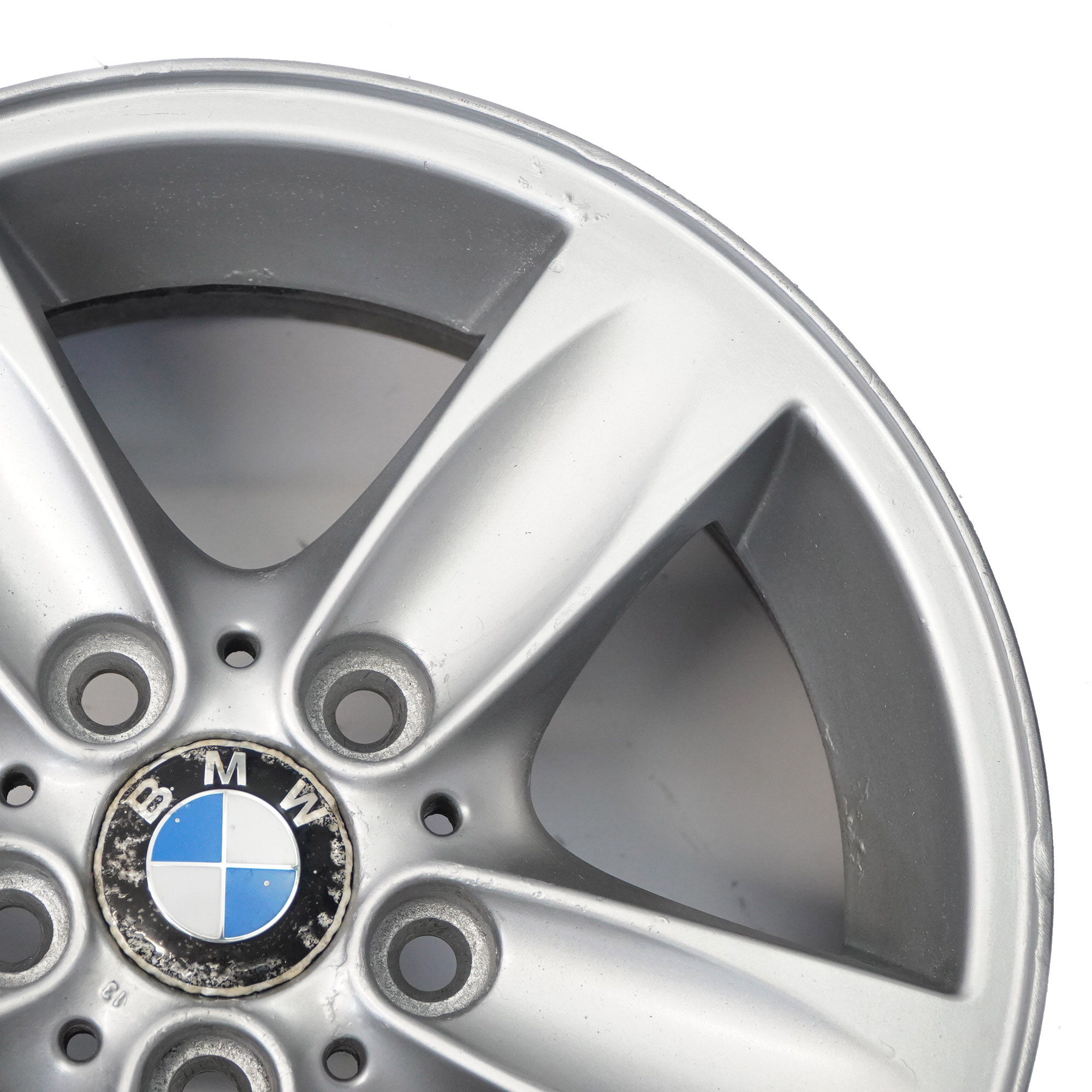 BMW E81 E87 E88 Jante En Alliage De Roue Argentée 16" Spider Spoke 140 ET:44 7J