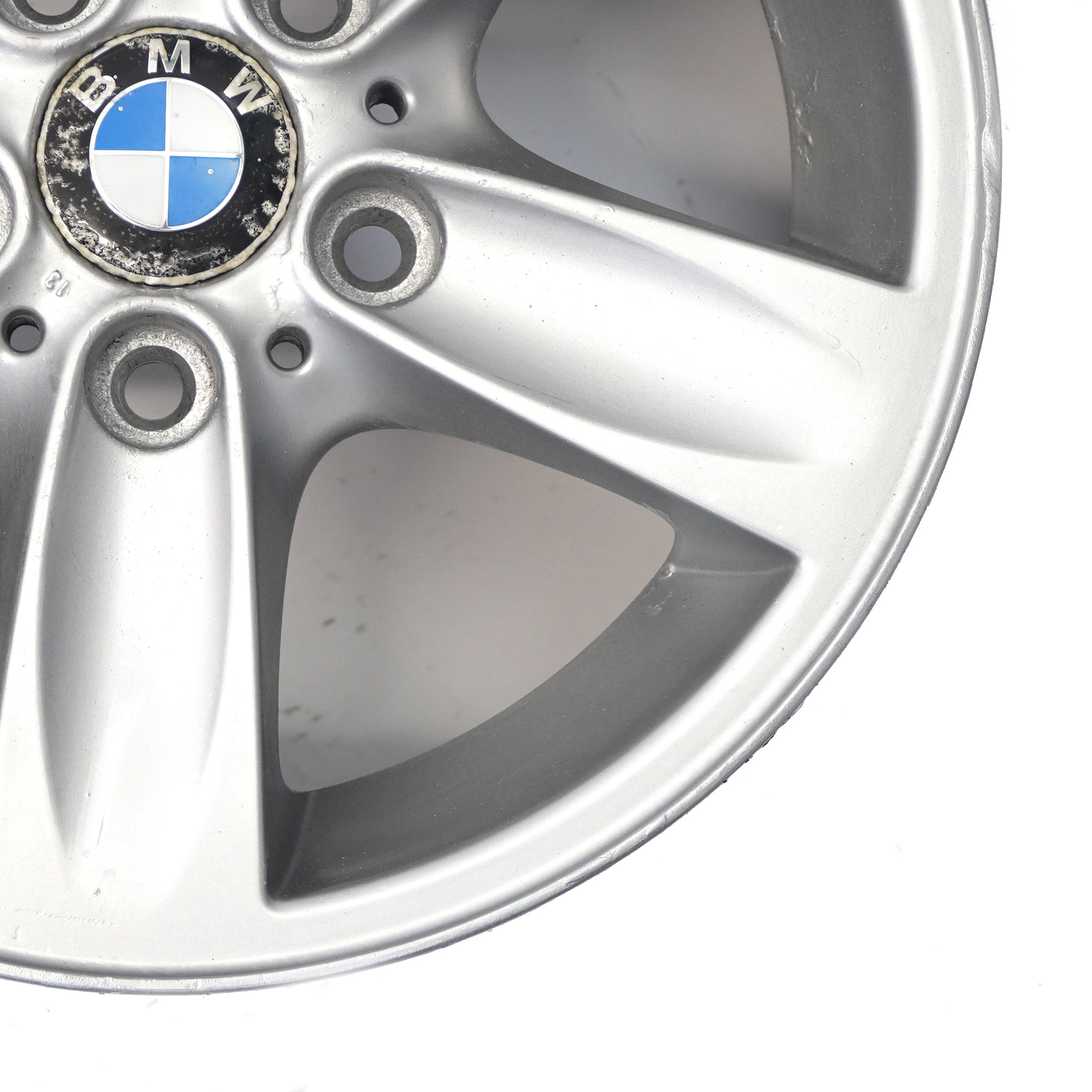 BMW E81 E87 E88 Jante En Alliage De Roue Argentée 16" Spider Spoke 140 ET:44 7J