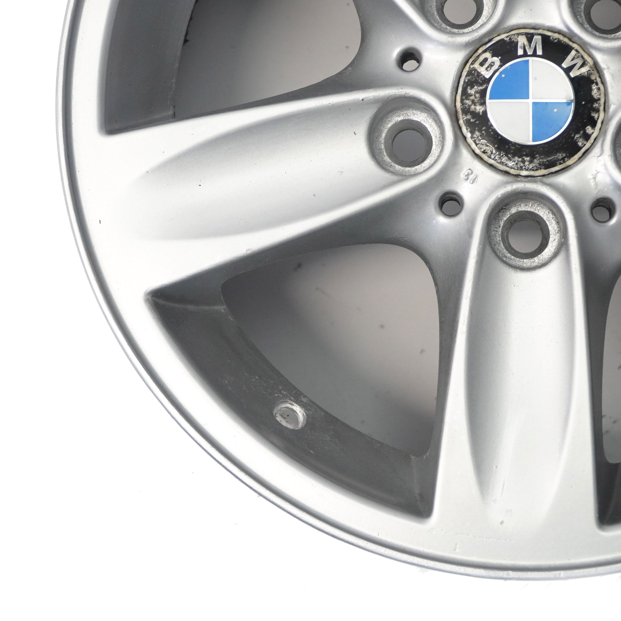 BMW E81 E87 E88 Jante En Alliage De Roue Argentée 16" Spider Spoke 140 ET:44 7J