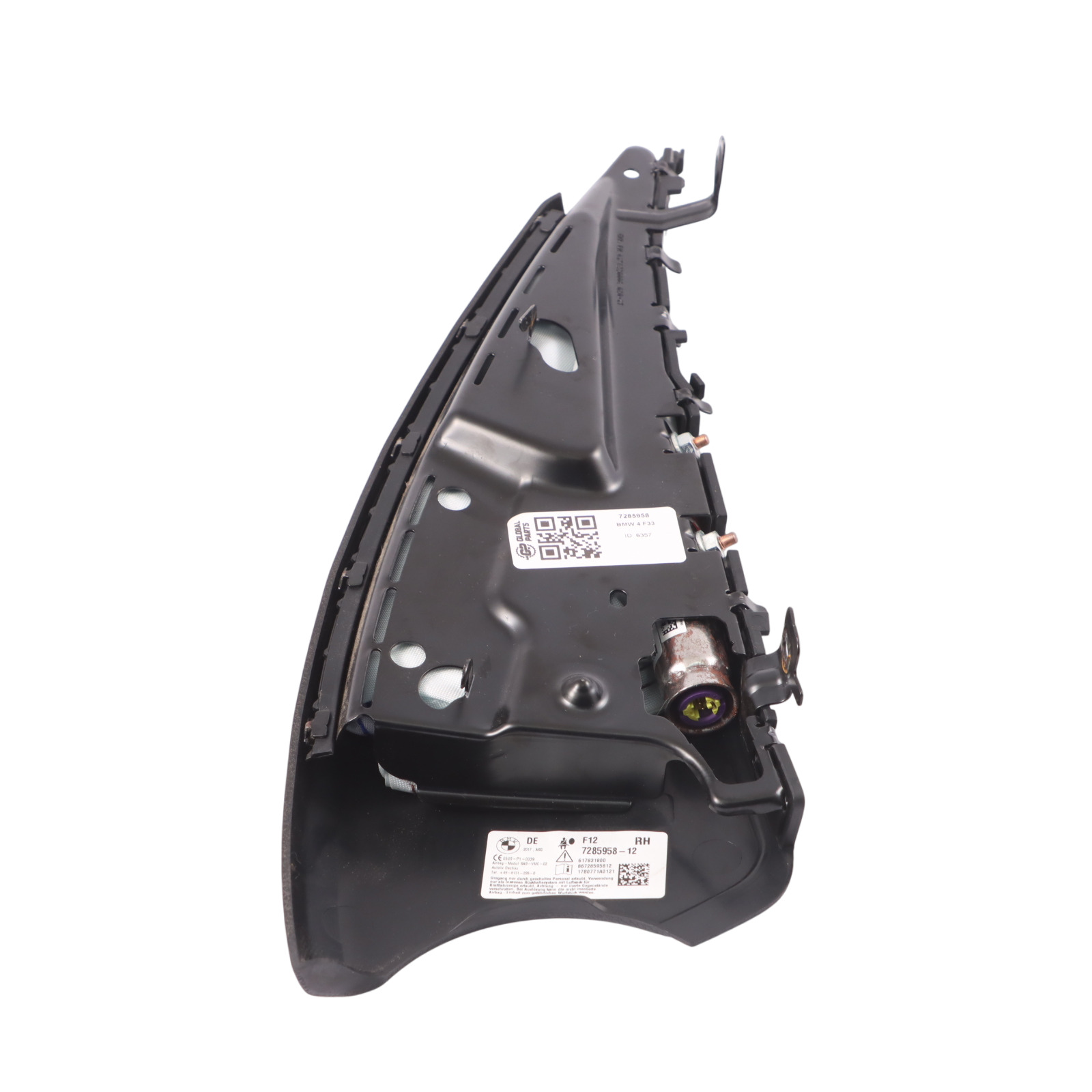 BMW F12 F33 F84 Module d'air Siège avant latéral Sac droit Noir 7285958