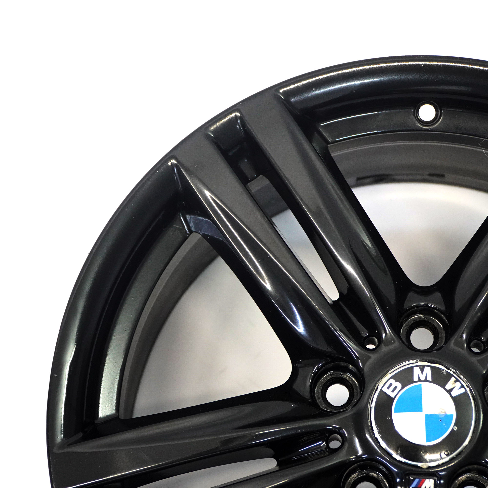 BMW F20 F21 F22 Rear Black Alloy Wheel Rim 18" 8J ET:52 7845853 M Star Spoke 386